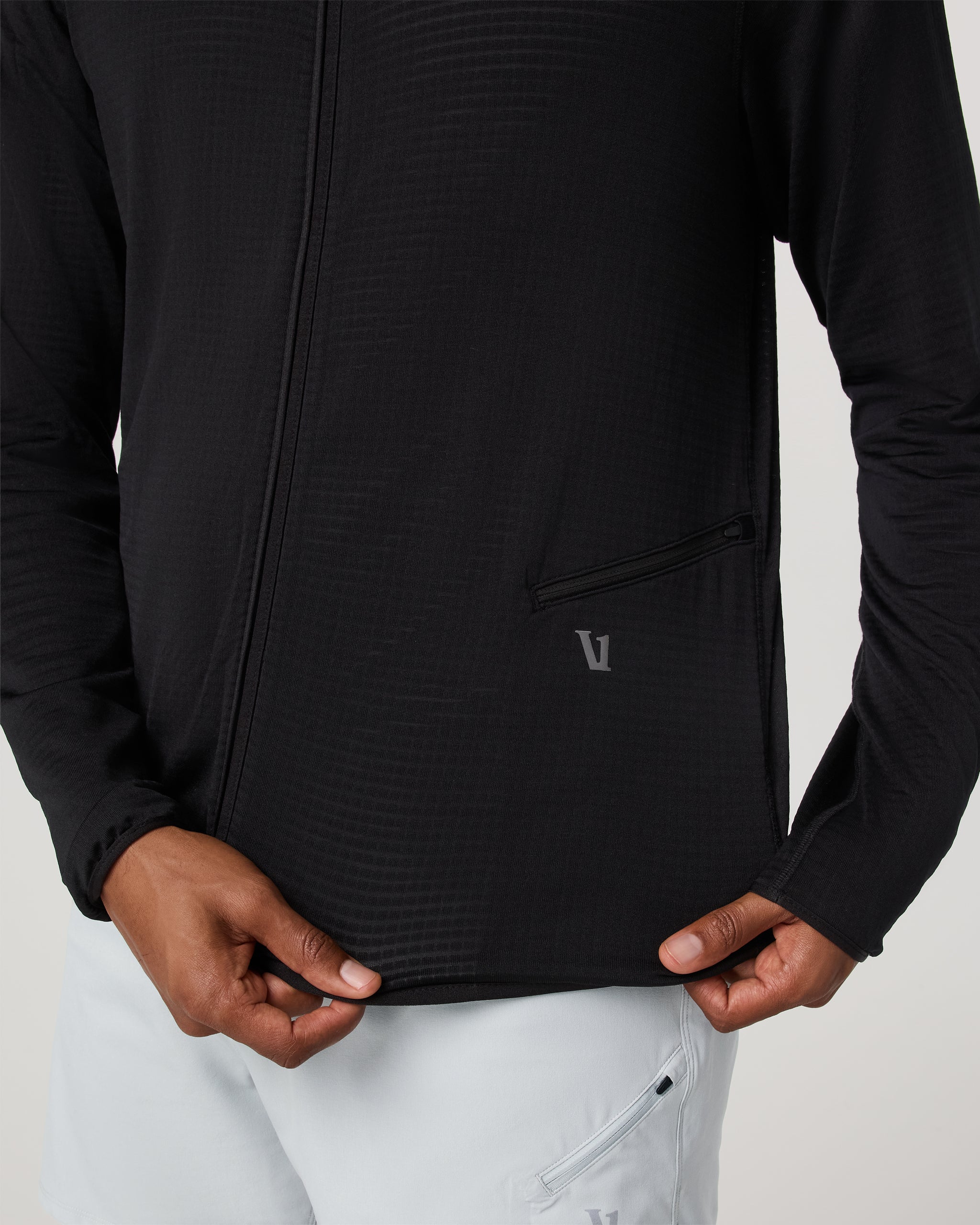Powergrid Full Zip Jacket | Black - Image 4