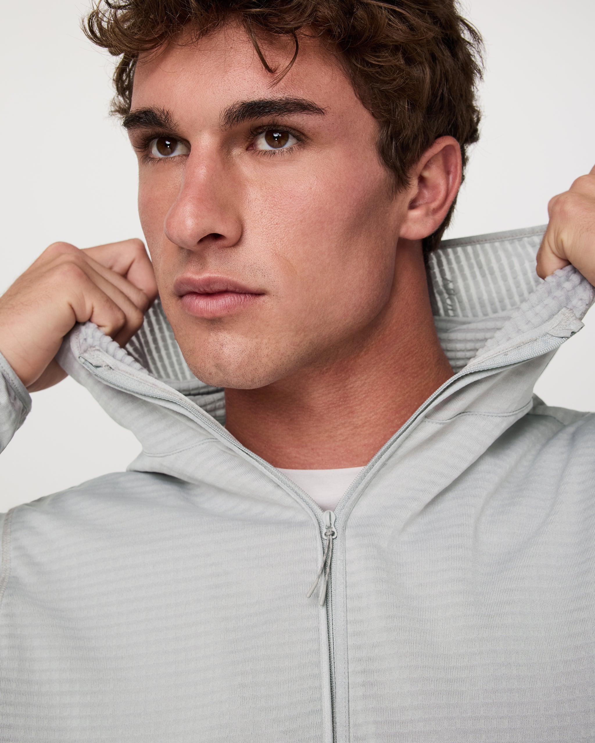 Powergrid Full Zip Jacket | Sea Fog - Image 5