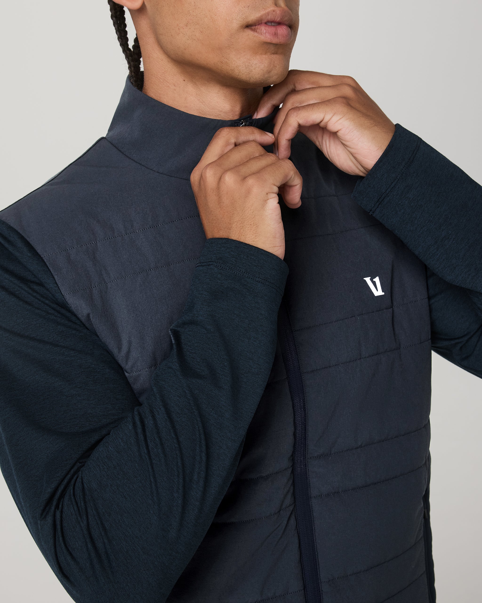 Sunday Insulated Hybrid Jacket | Ink Heather - Image 2