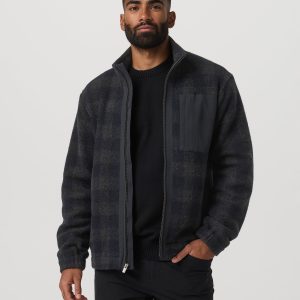 Ridge Fleece Jacket | Navy Plaid