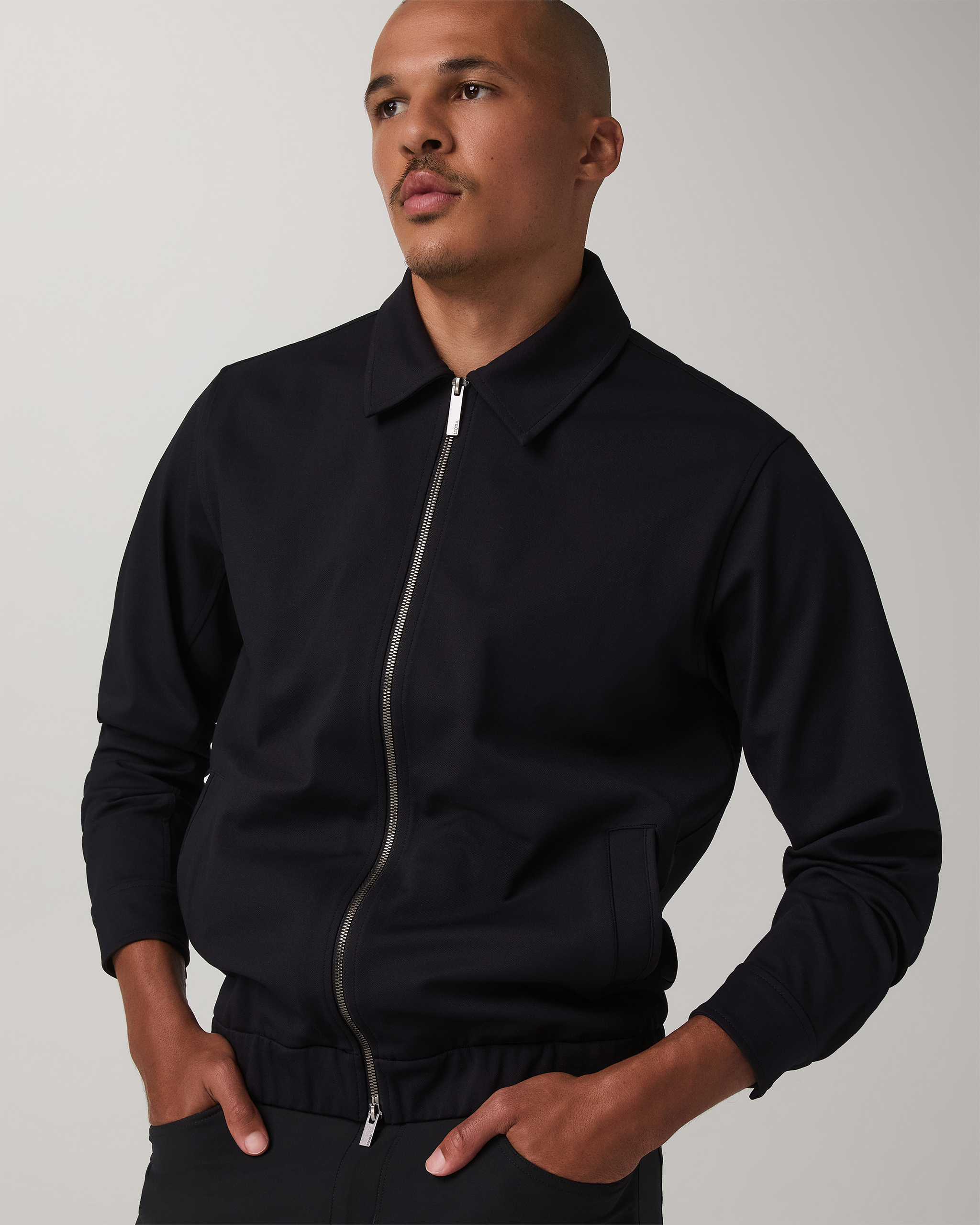Vuori Meta™ Twill Harrington Jacket | Black - Image 5