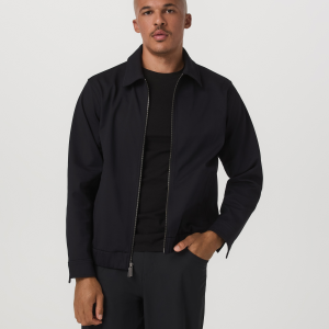 Vuori Meta™ Twill Harrington Jacket | Black