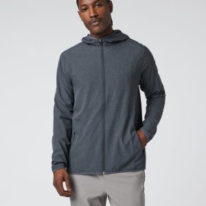Outdoor Trainer Shell | Dark Pewter Linen Texture