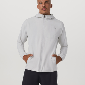 Outdoor Trainer Shell | Grey Mist Linen Texture