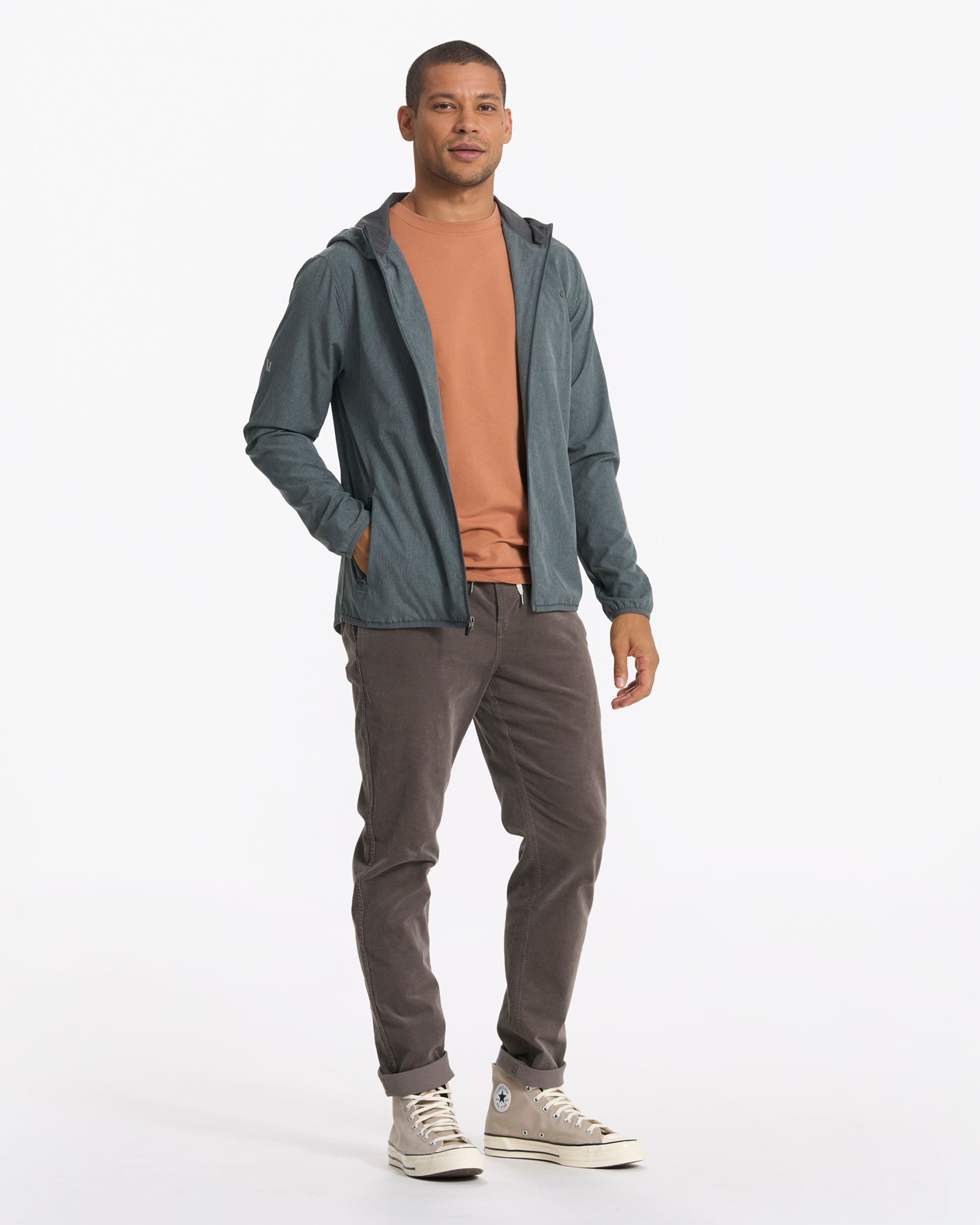 Outdoor Trainer Shell | Smoked Beryl Linen Texture - Image 5