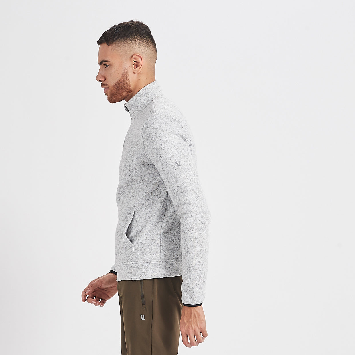 Durango Half Zip | Heather Grey - Image 3