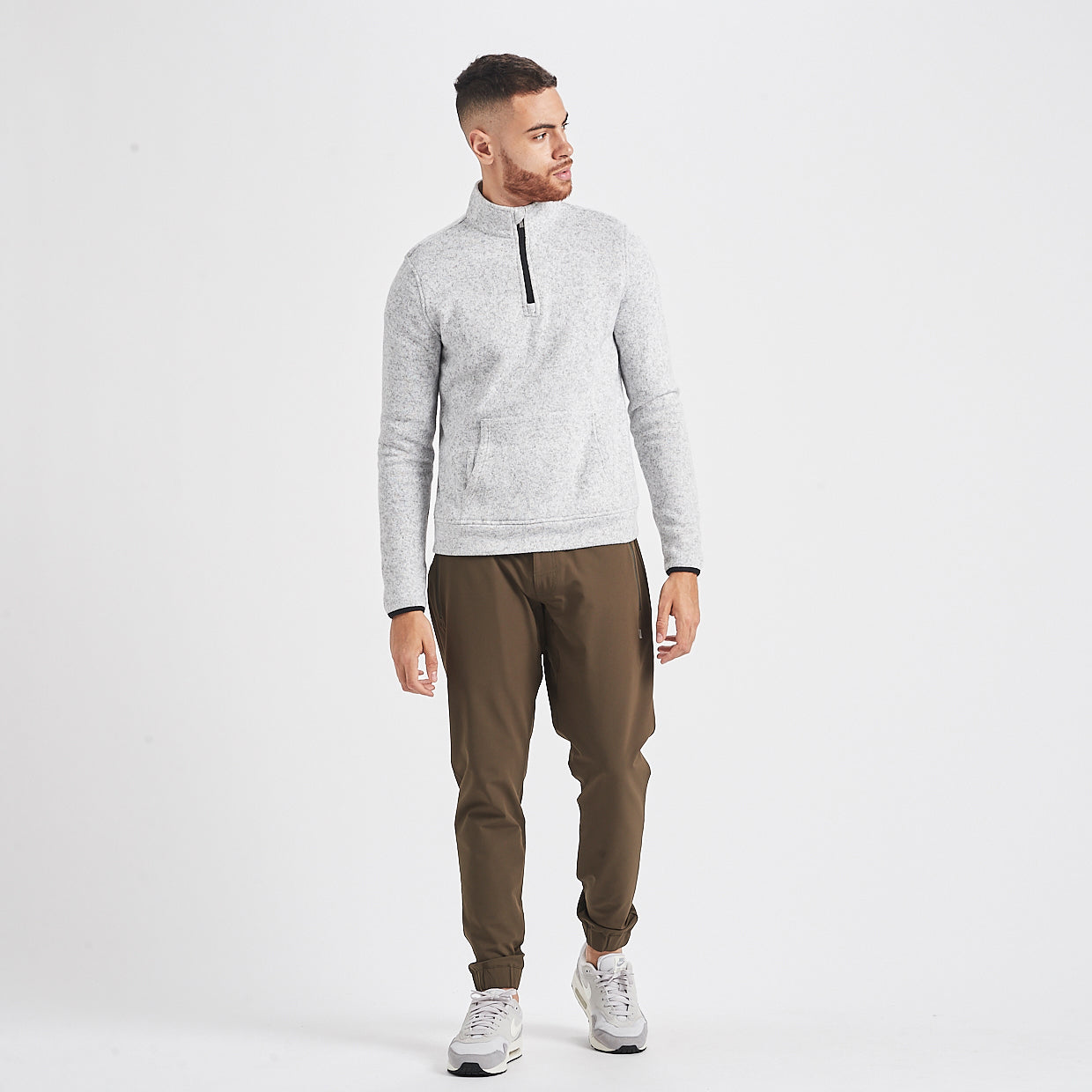 Durango Half Zip | Heather Grey - Image 5