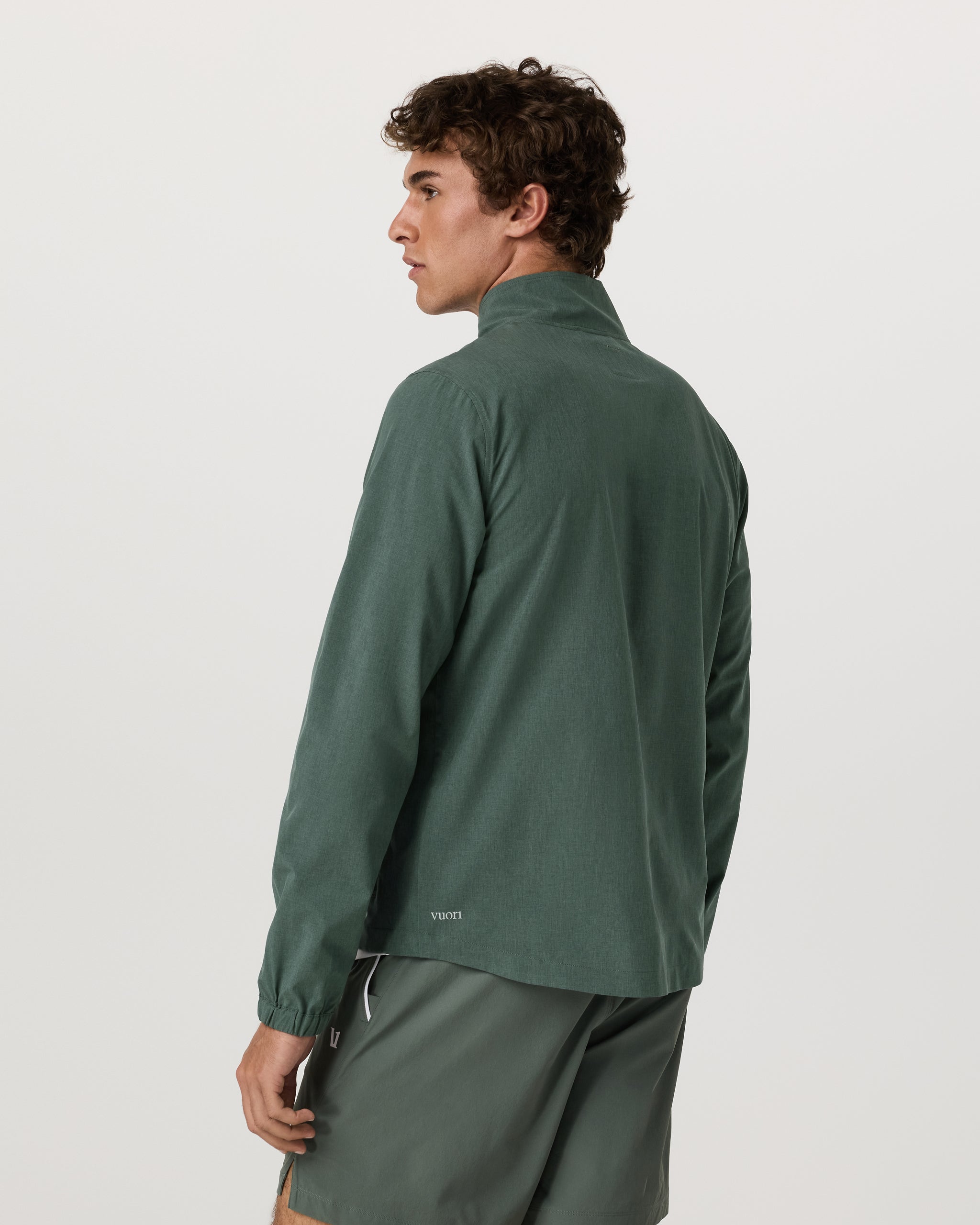Venture Track Jacket | Agate Green Linen Texture - Image 3