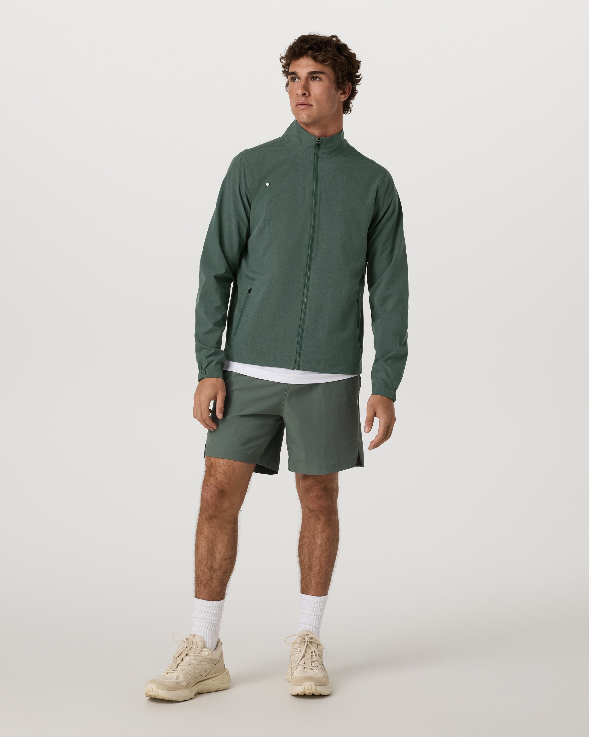 Venture Track Jacket | Agate Green Linen Texture - Image 5