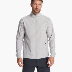 Venture Track Jacket | Platinum Linen Texture