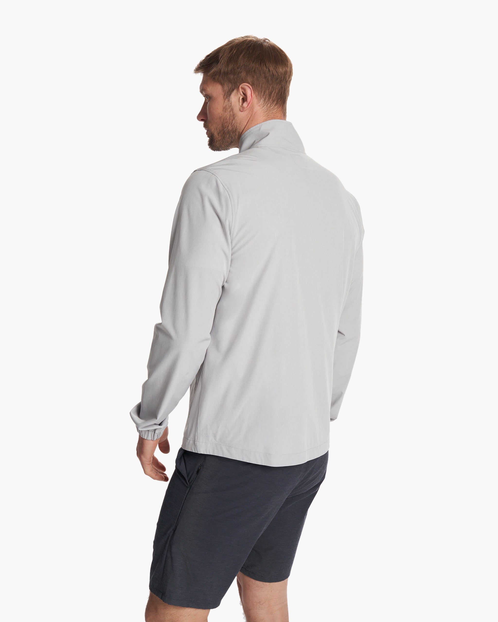 Venture Track Jacket | Platinum Linen Texture - Image 3