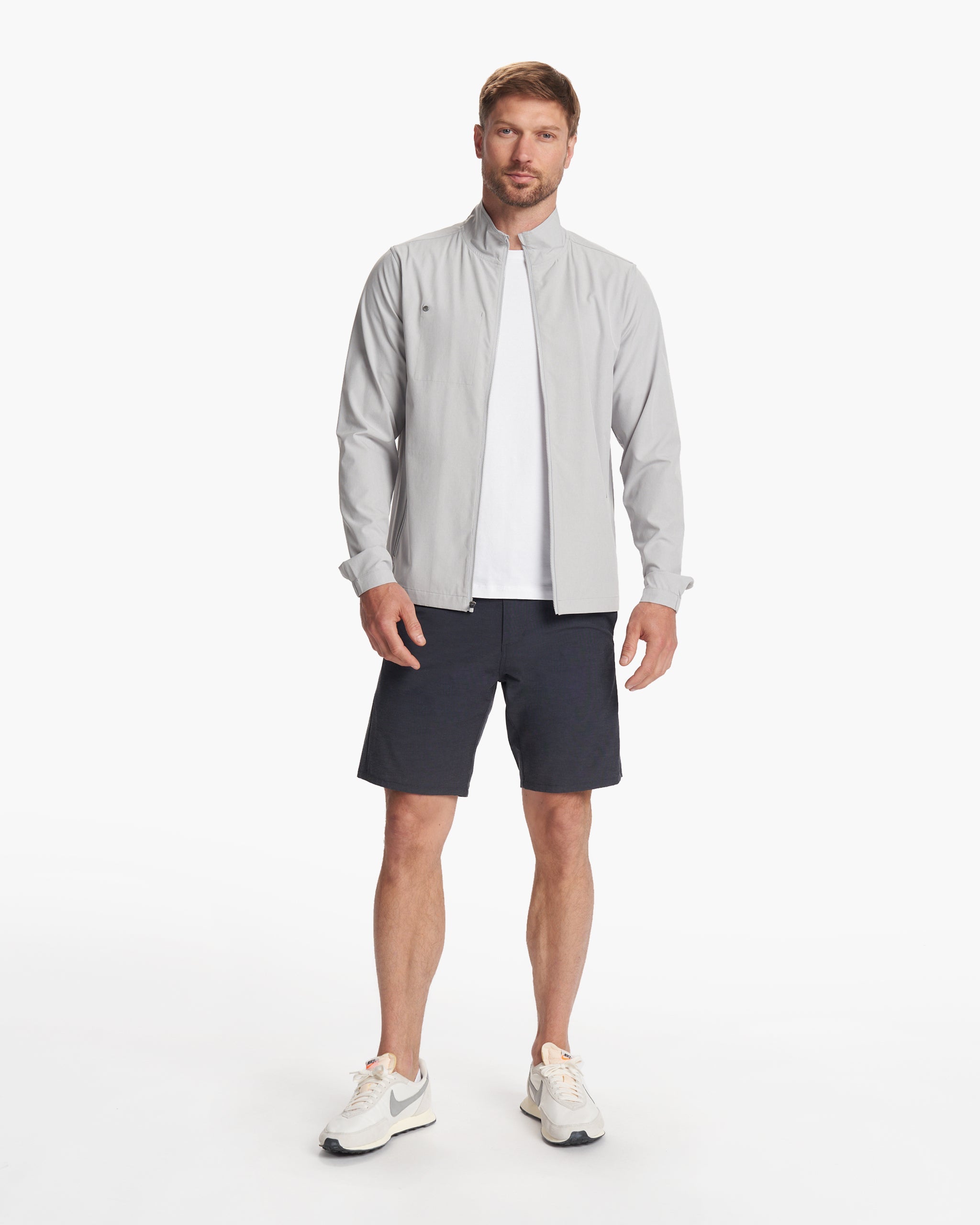 Venture Track Jacket | Platinum Linen Texture - Image 4