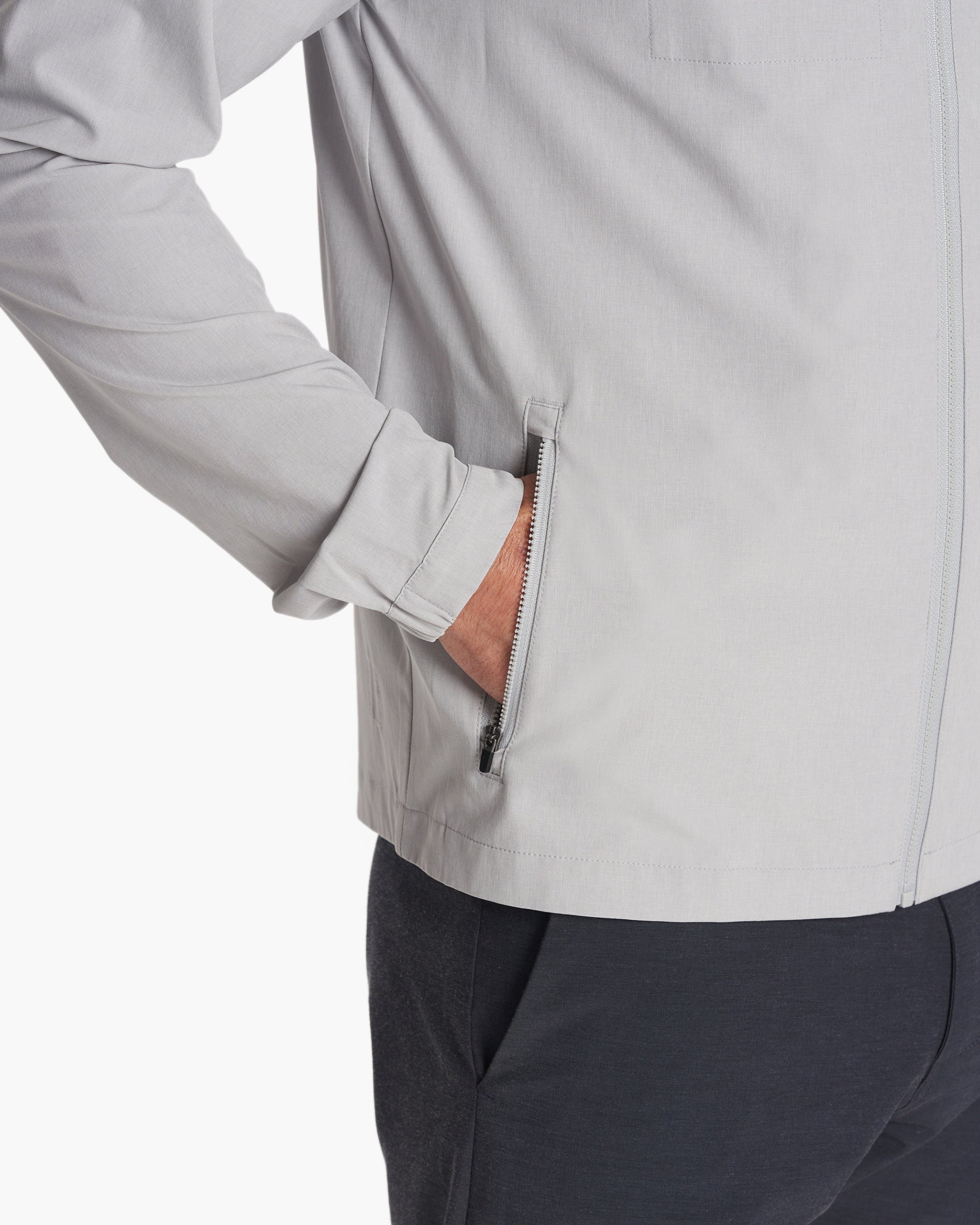 Venture Track Jacket | Platinum Linen Texture - Image 5