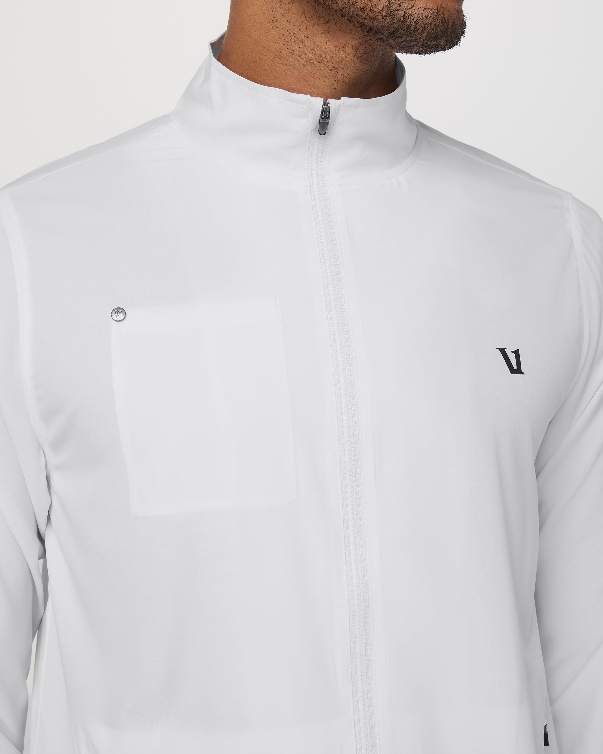 Venture Track Jacket | White Logo Graphic - Image 3