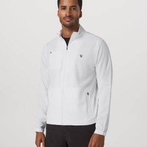 Venture Track Jacket | White Logo Graphic