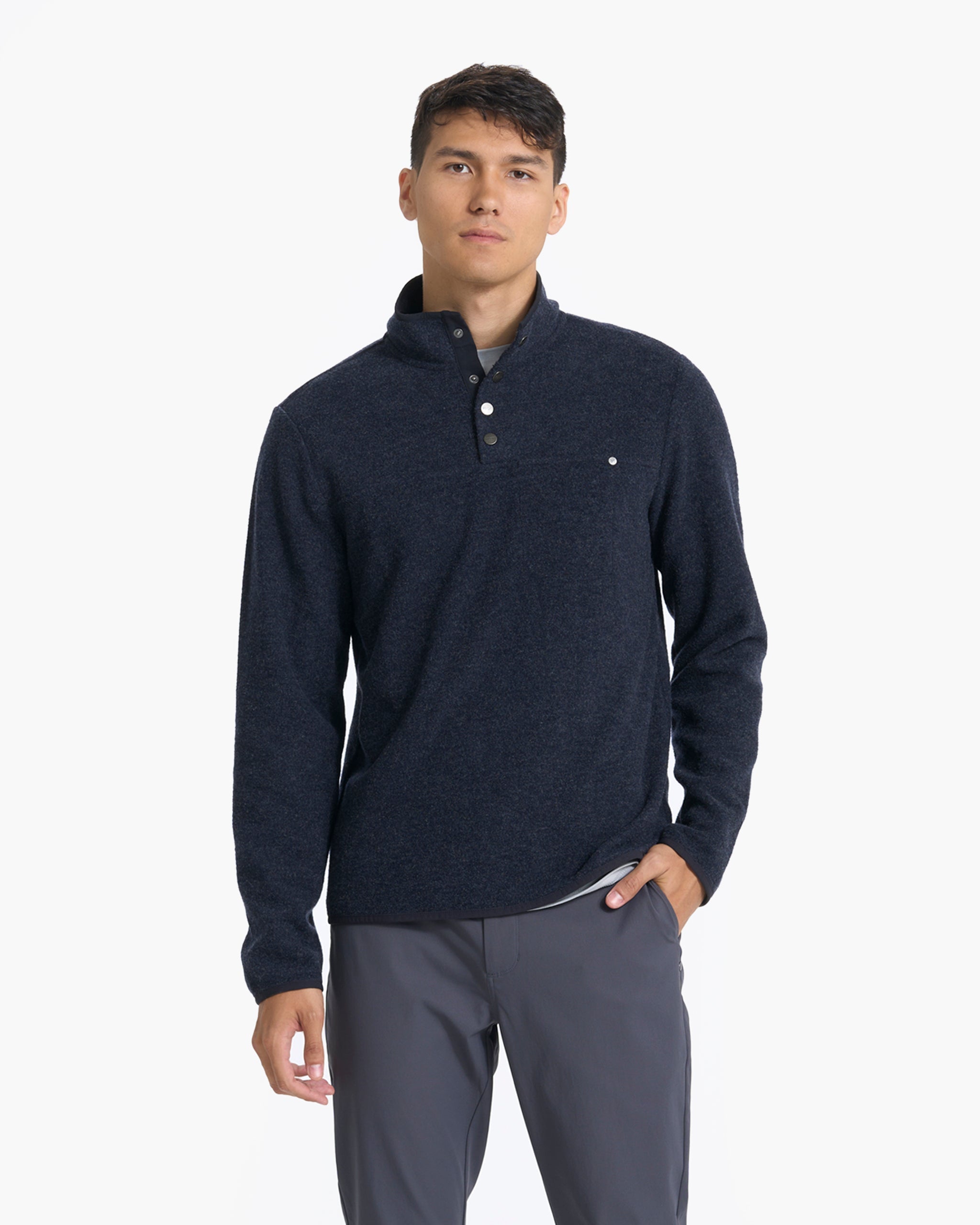 Venice Wool Pullover | Ink Heather - Image 2