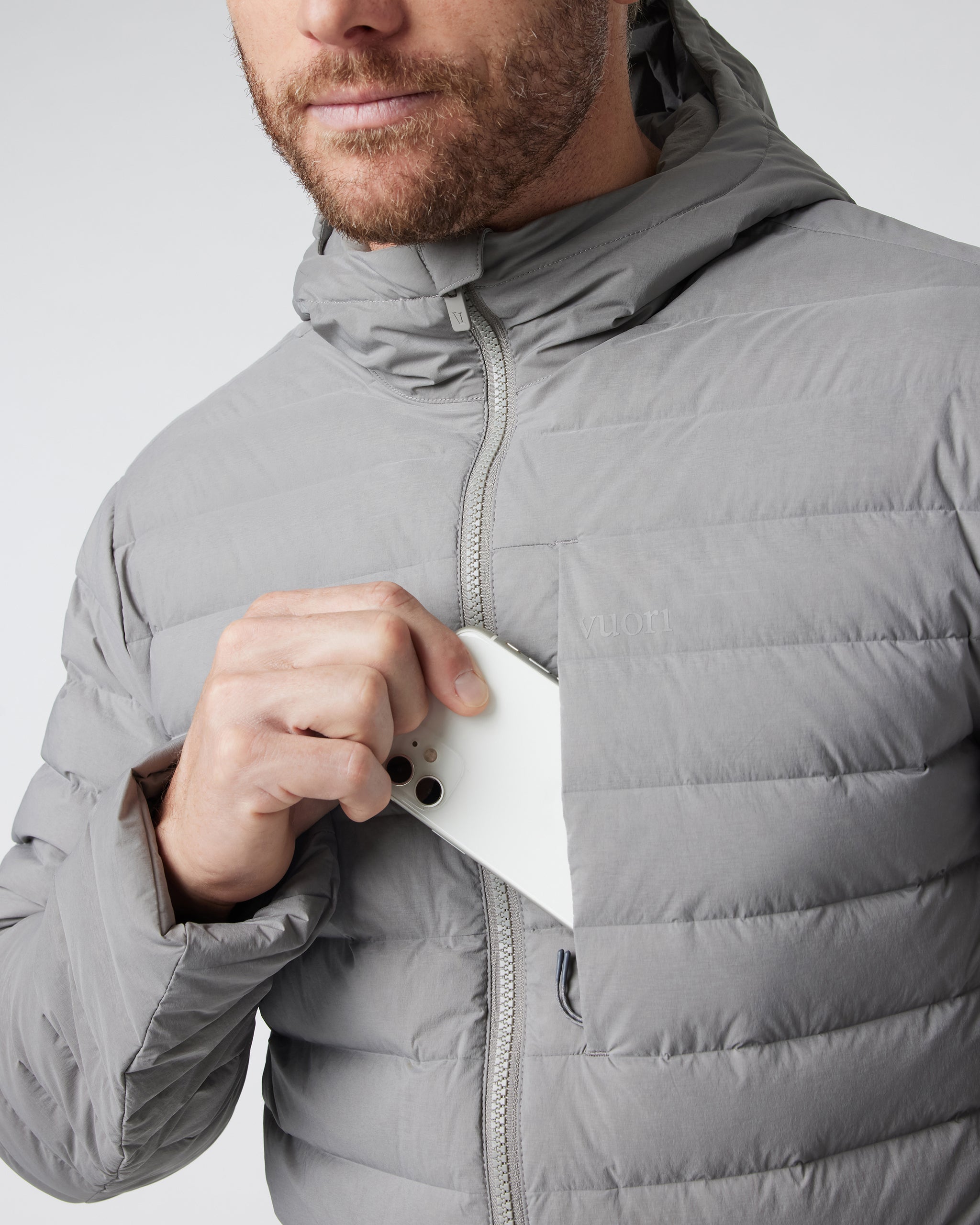 Steadfast Full Zip Hooded Jacket | Shiitake - Image 4