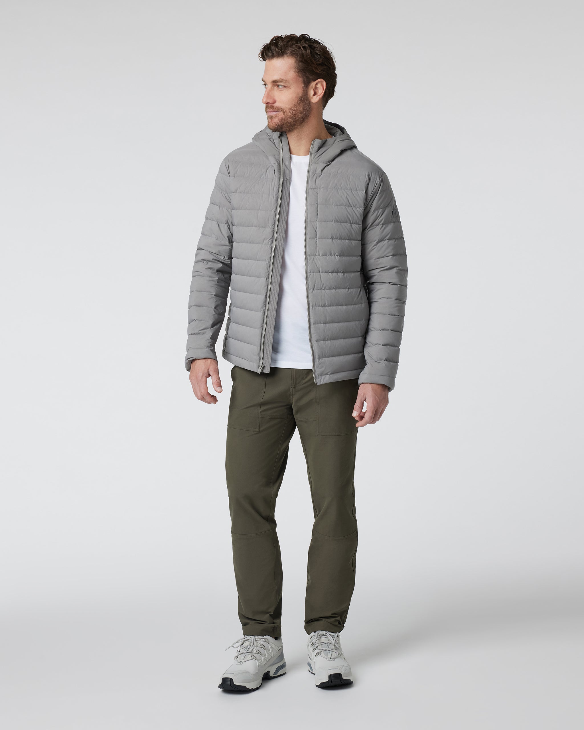 Steadfast Full Zip Hooded Jacket | Shiitake - Image 3