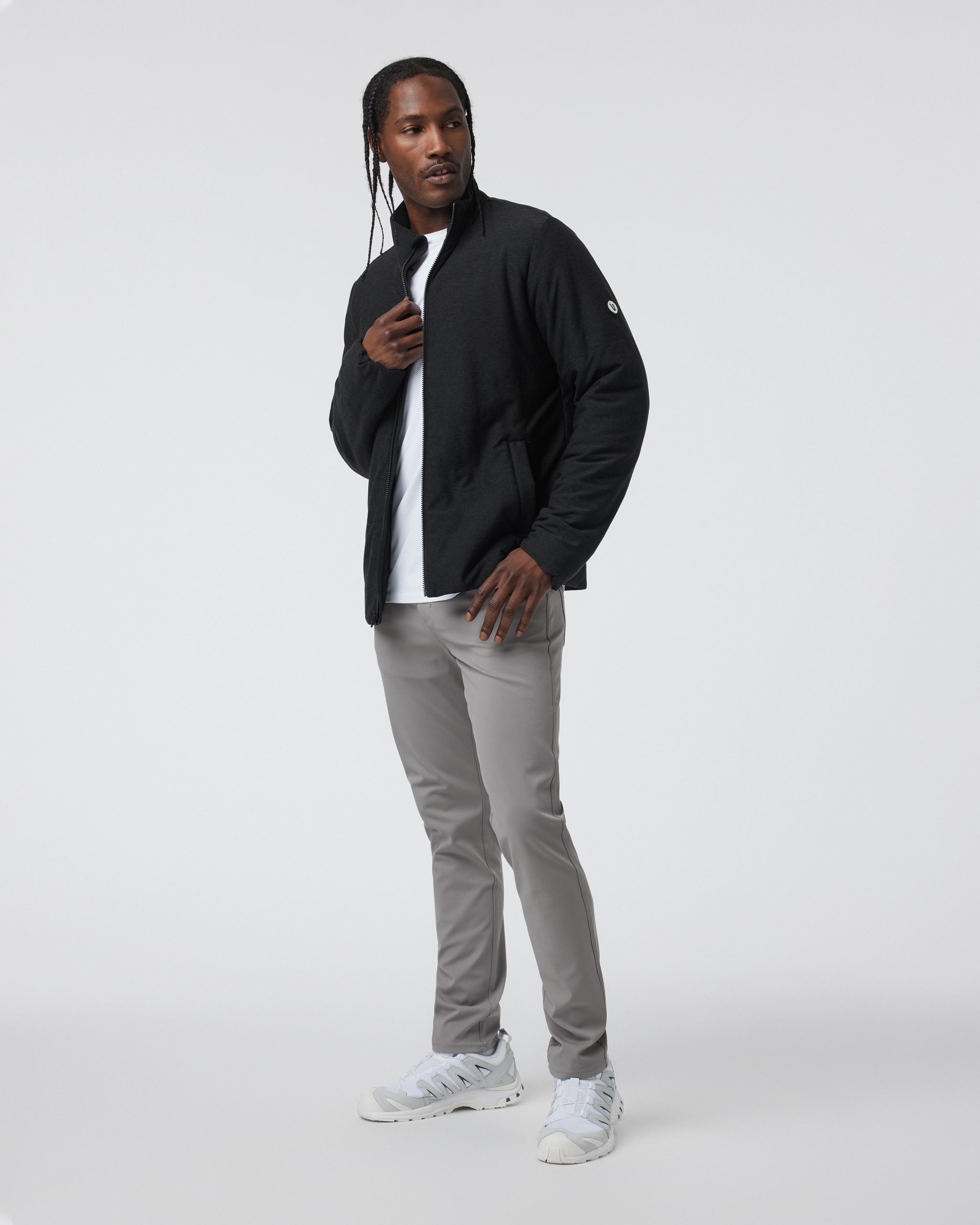 Ponto Insulated Jacket | Black Heather - Image 4