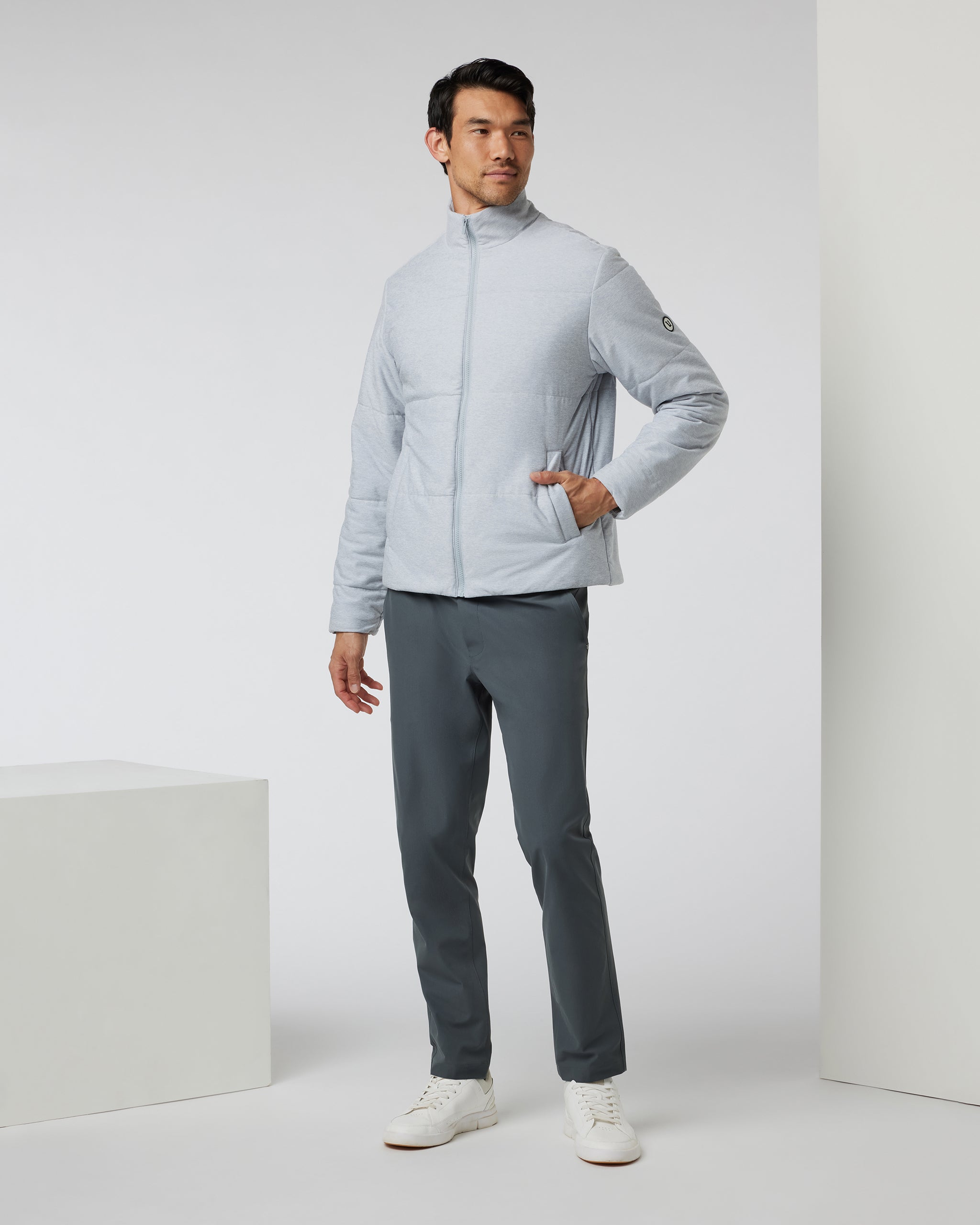 Ponto Insulated Jacket | Platinum Heather - Image 3