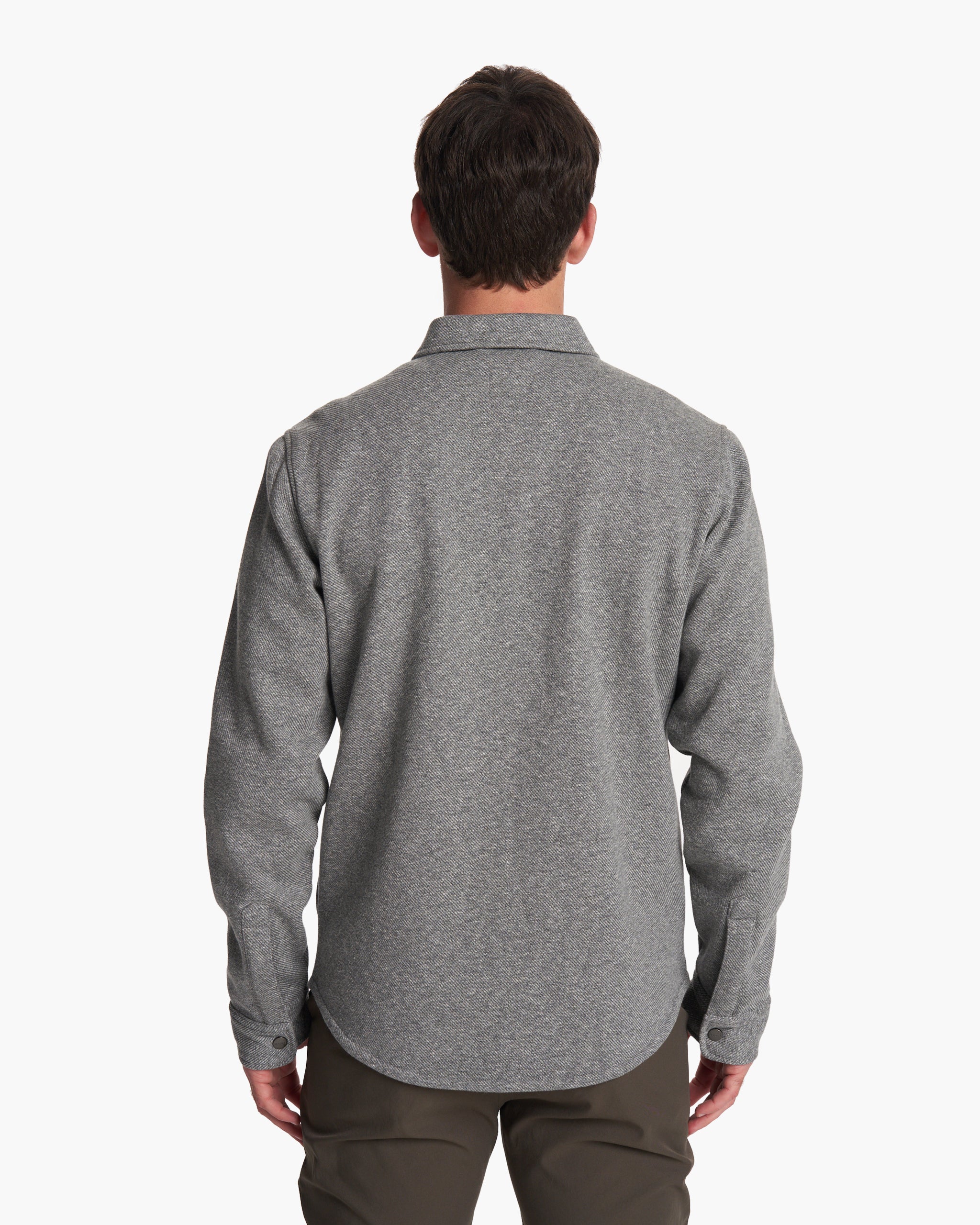 Del Mar Fleece Shirt Jacket | Heather Grey - Image 2