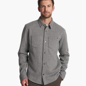 Del Mar Fleece Shirt Jacket | Heather Grey