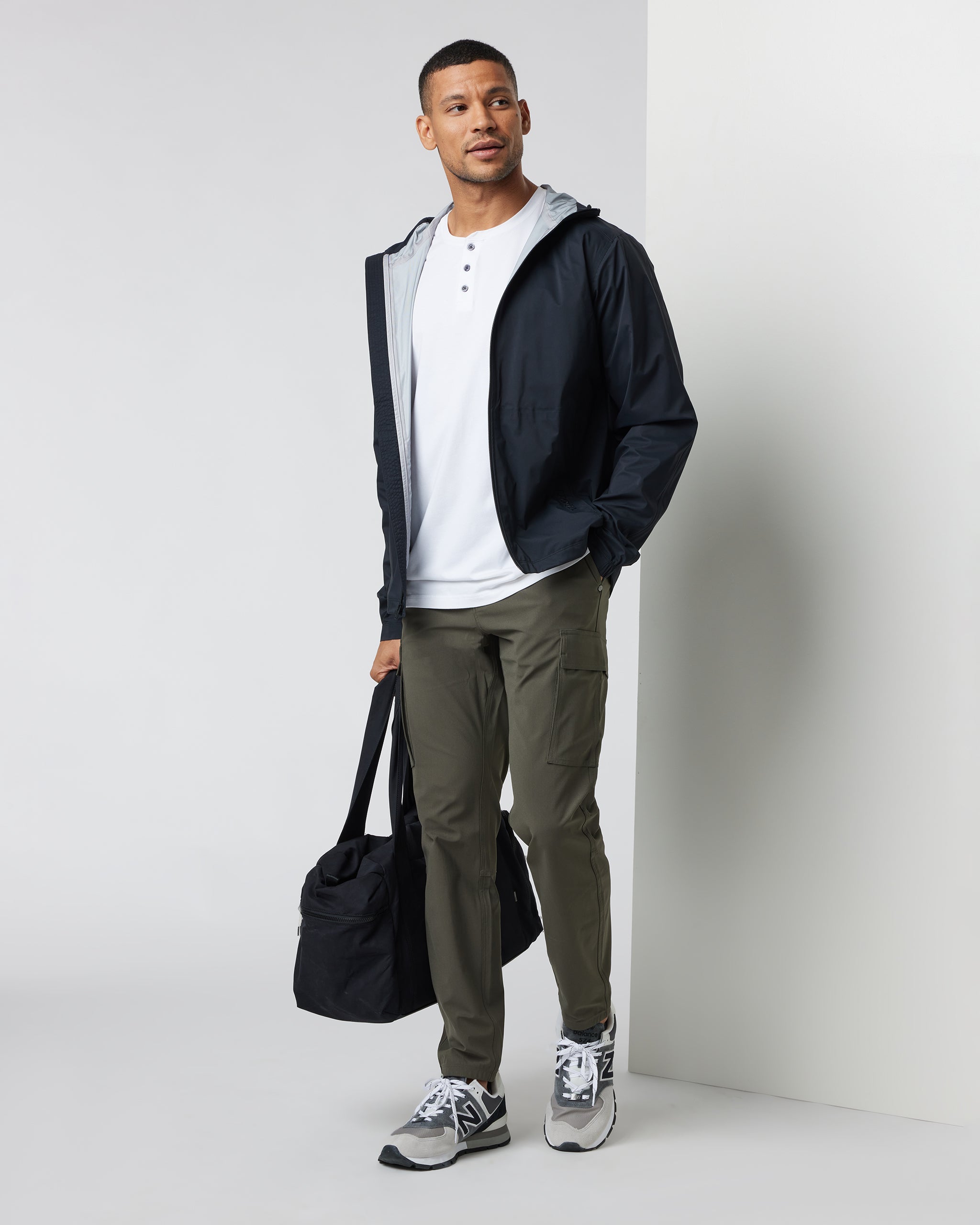 Rainstorm Packable Jacket | Black - Image 3