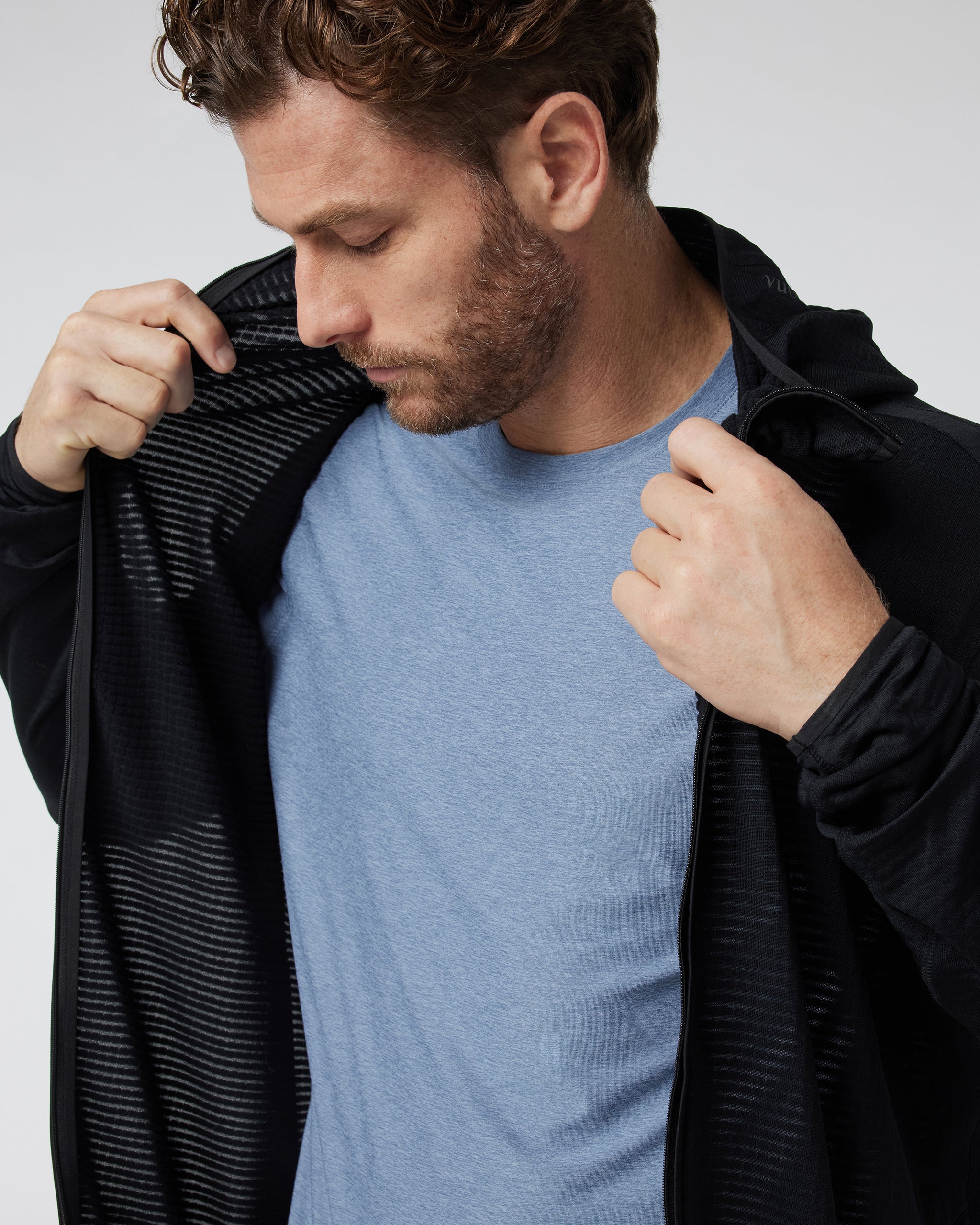Powergrid Full Zip Jacket | Black - Image 2