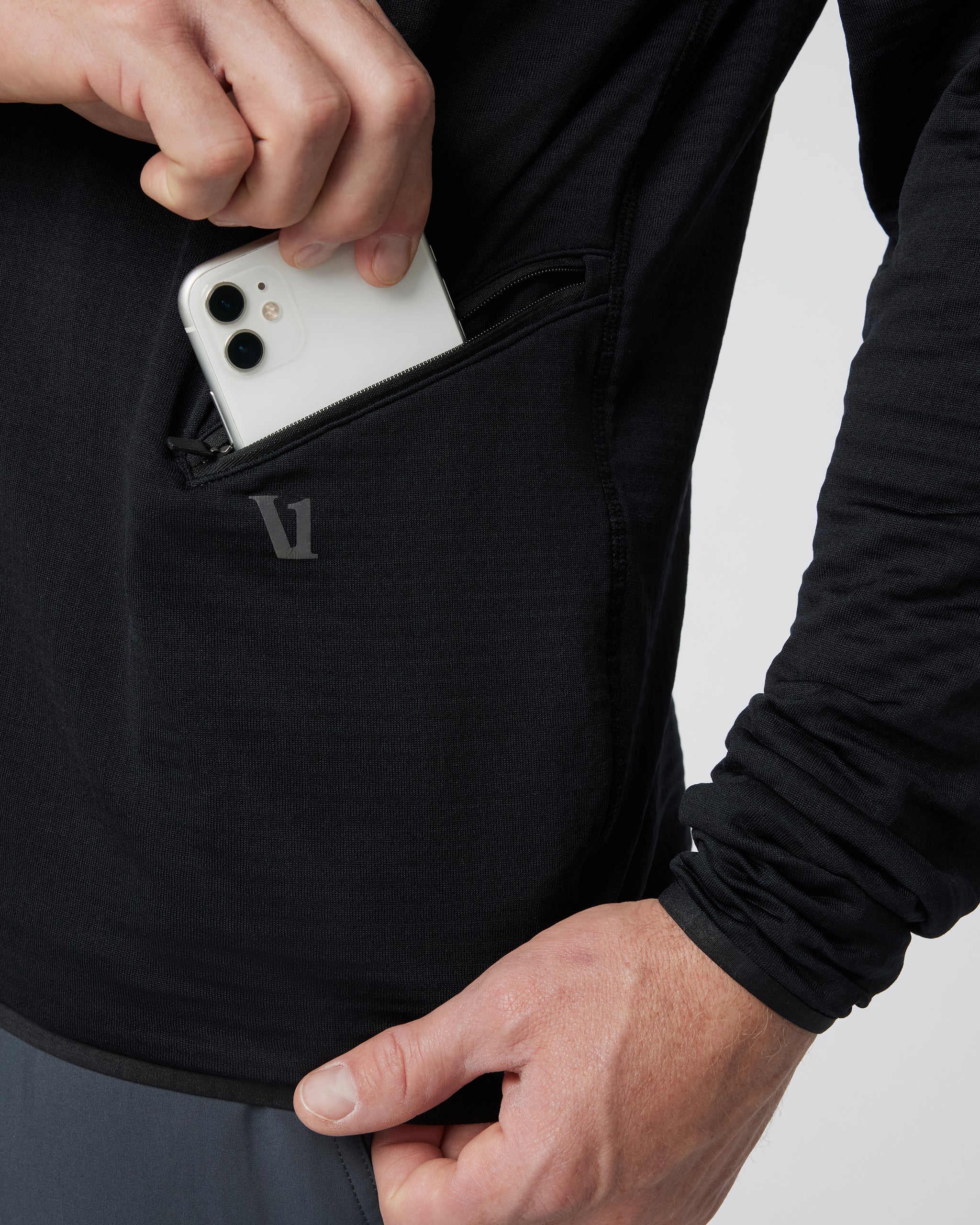 Powergrid Full Zip Jacket | Black - Image 5