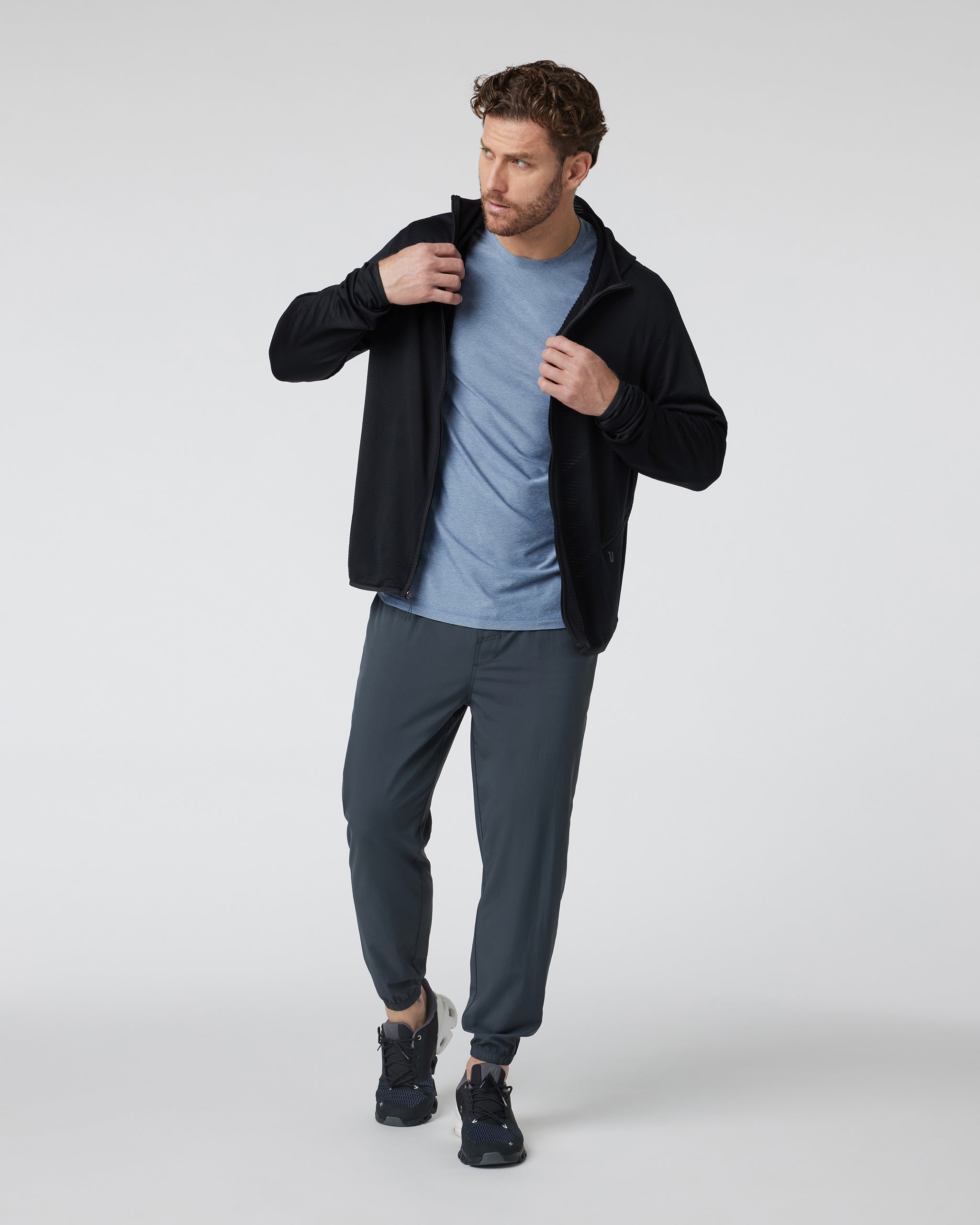 Powergrid Full Zip Jacket | Black - Image 4