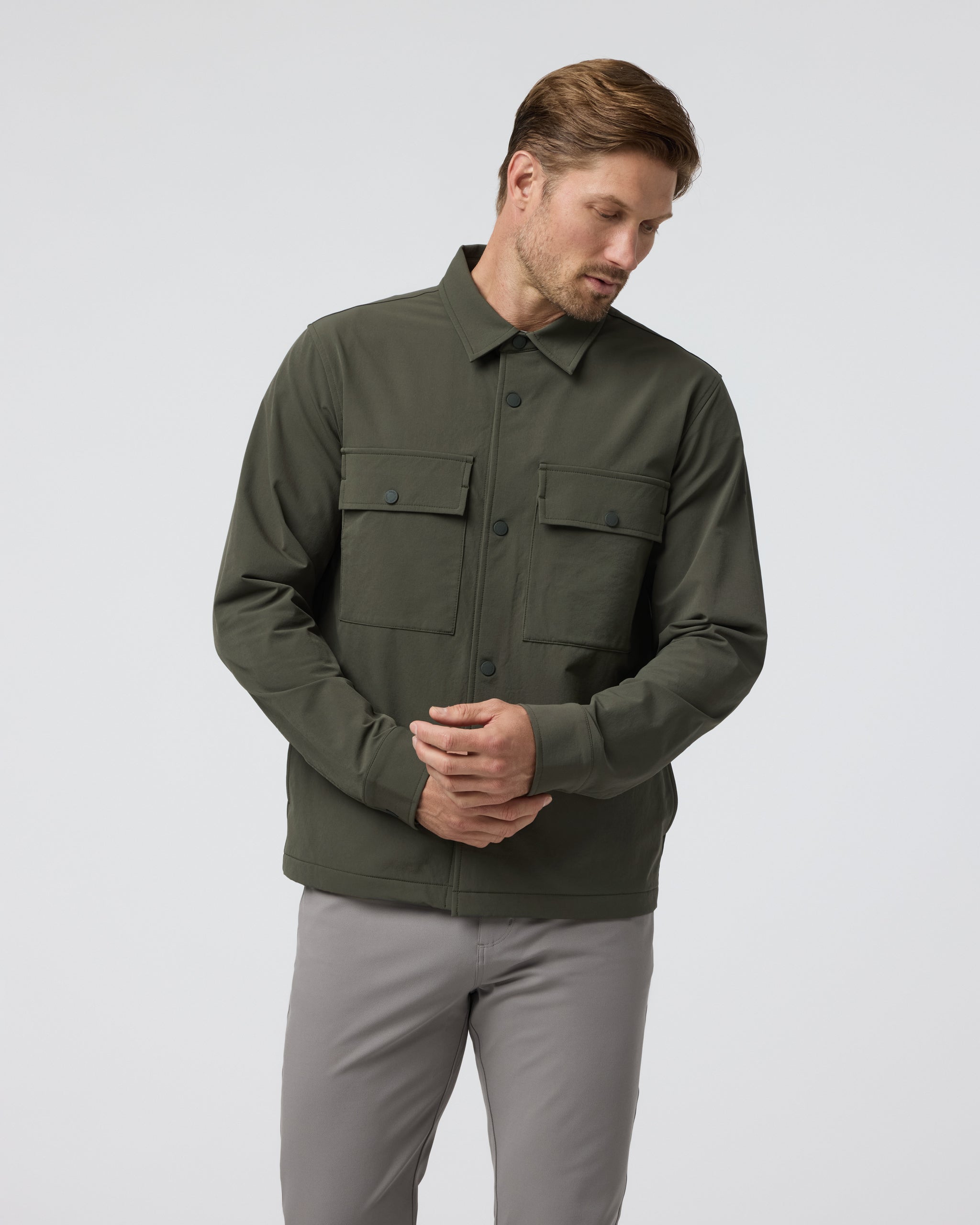 Lawson Tech Shirt Jacket | Oregano - Image 3