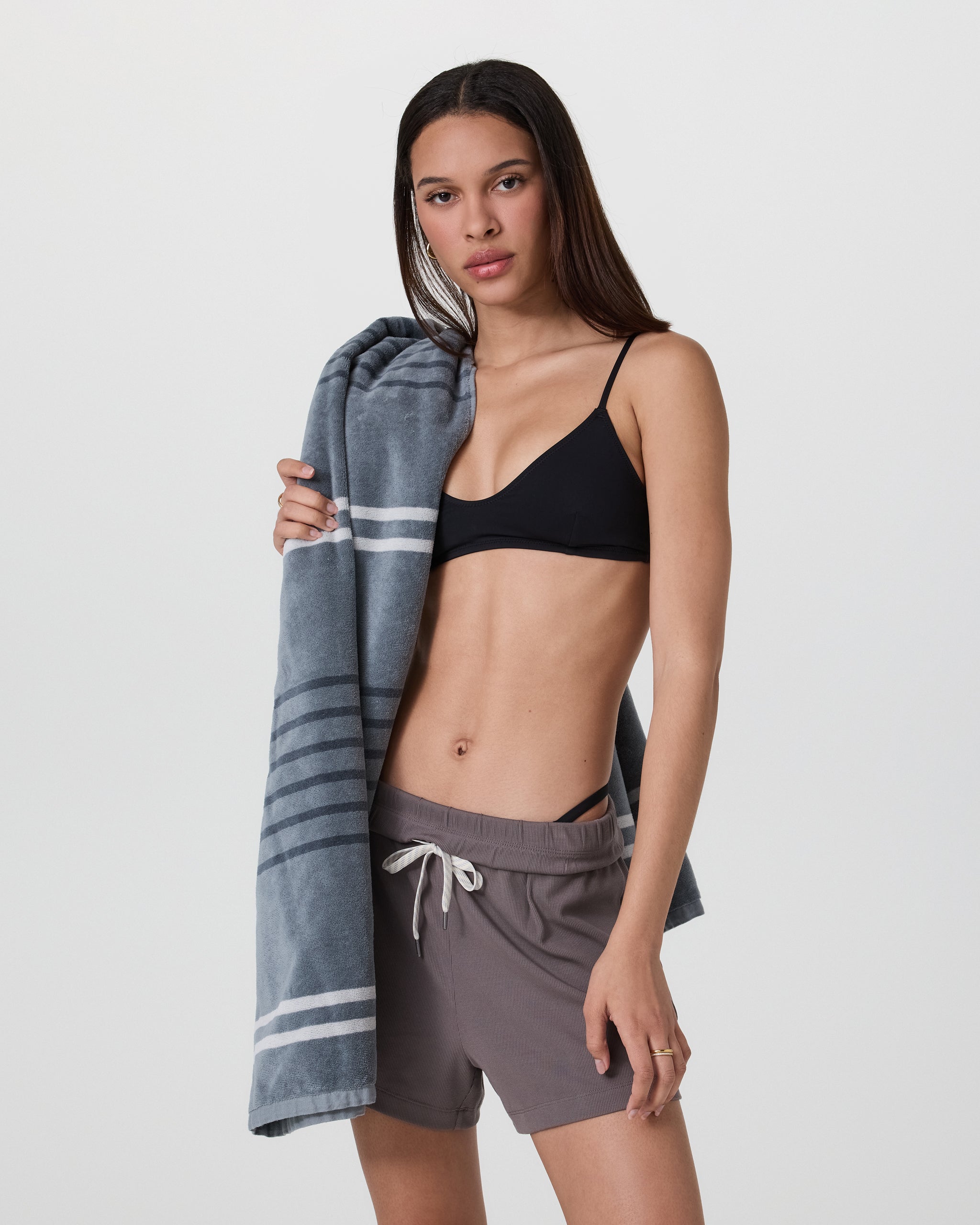 Stripe Beach Towel | Dusty Blue - Image 3