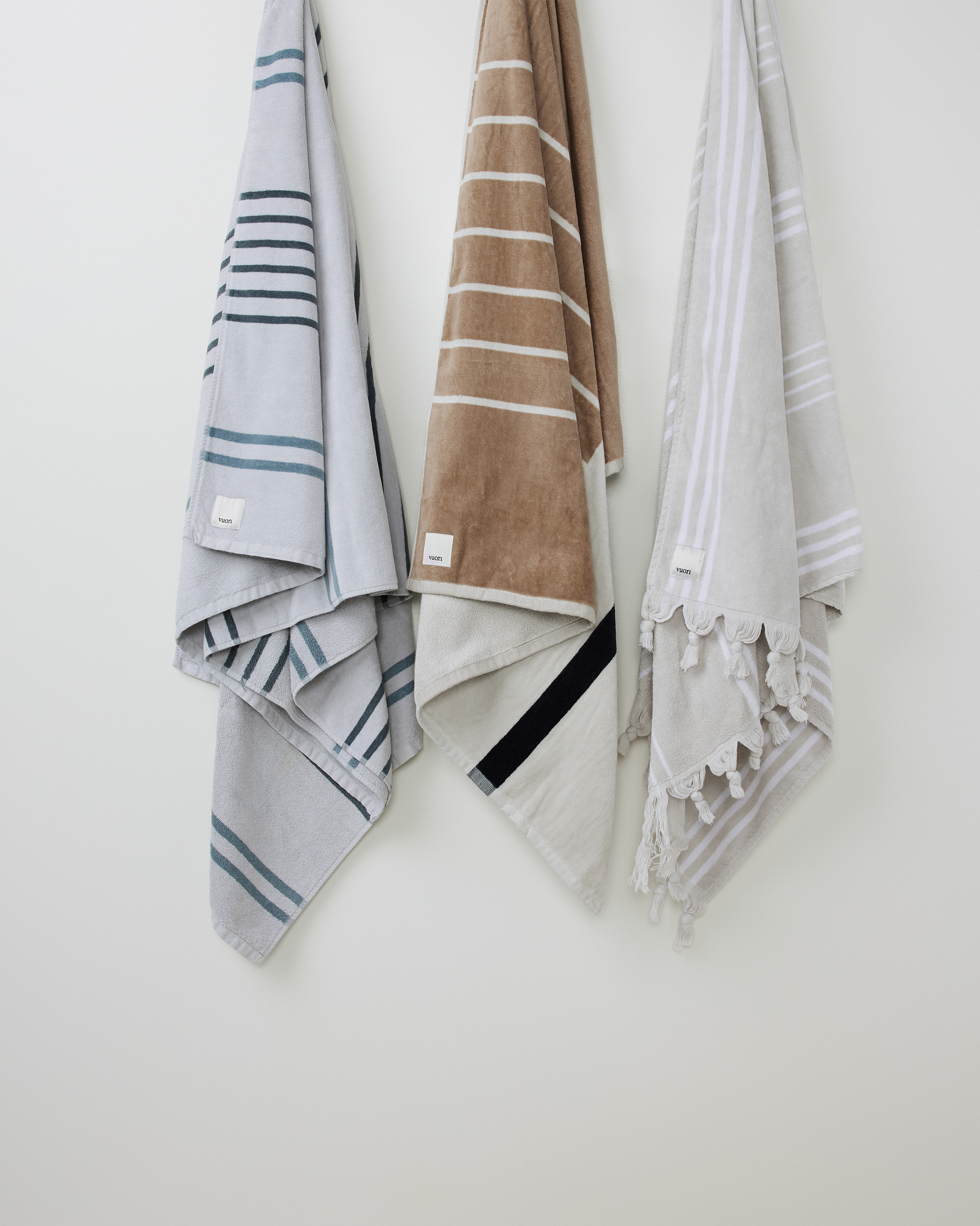 Stripe Beach Towel | Sky Grey - Image 4