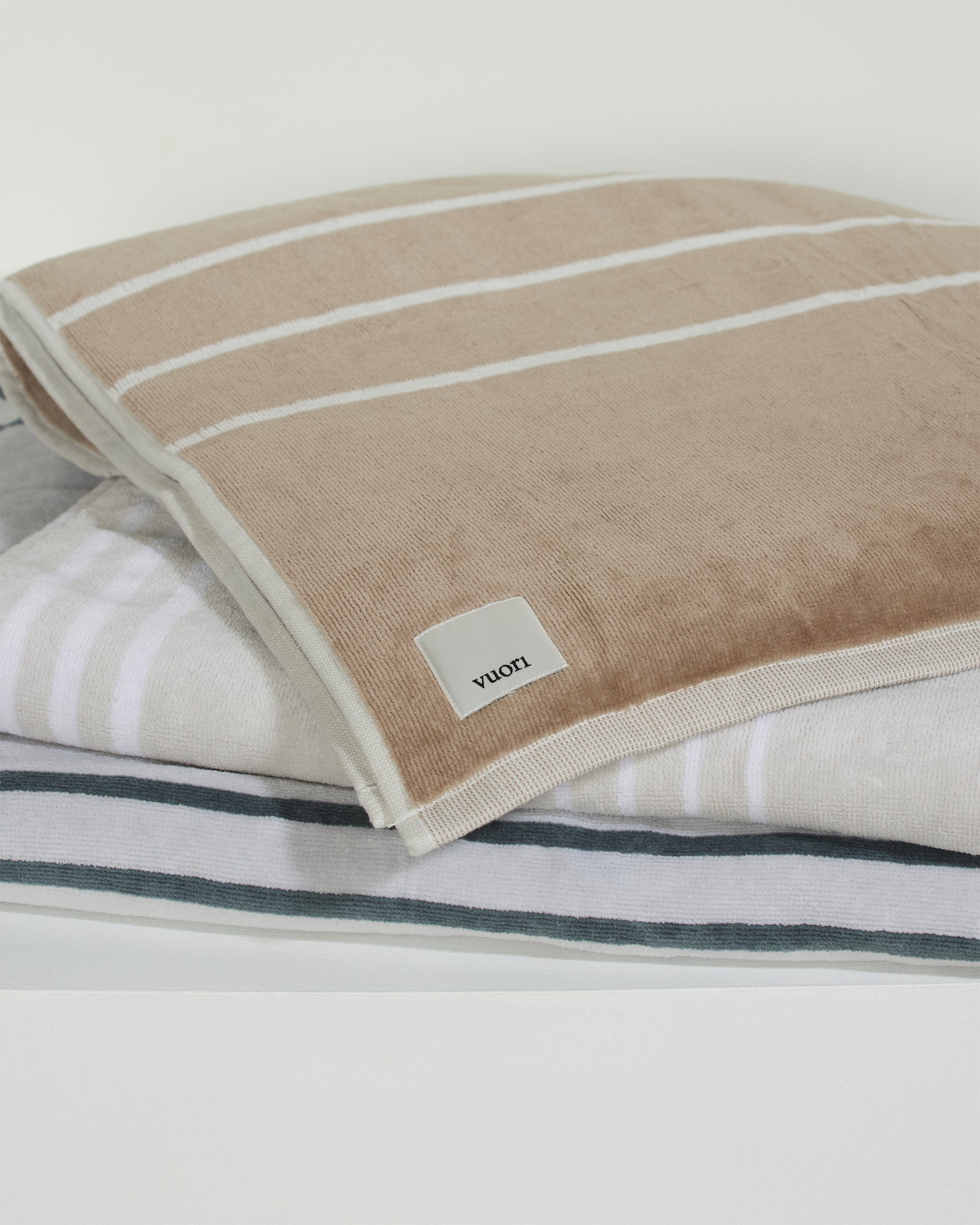 Cross Hatch Towel | Tamarind - Image 3