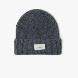 Label Beanie | Charcoal Heather