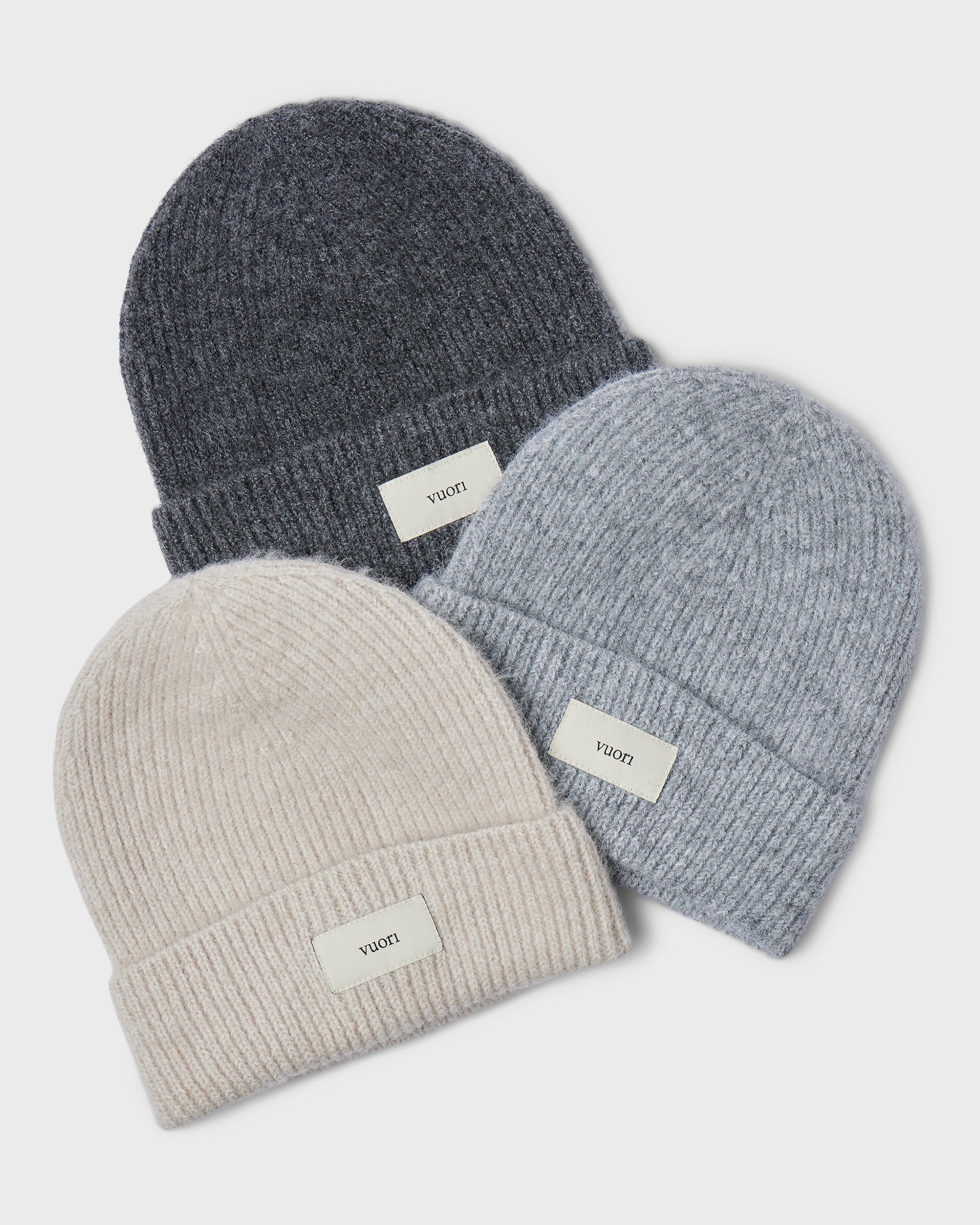 Label Beanie | Natural Heather - Image 3