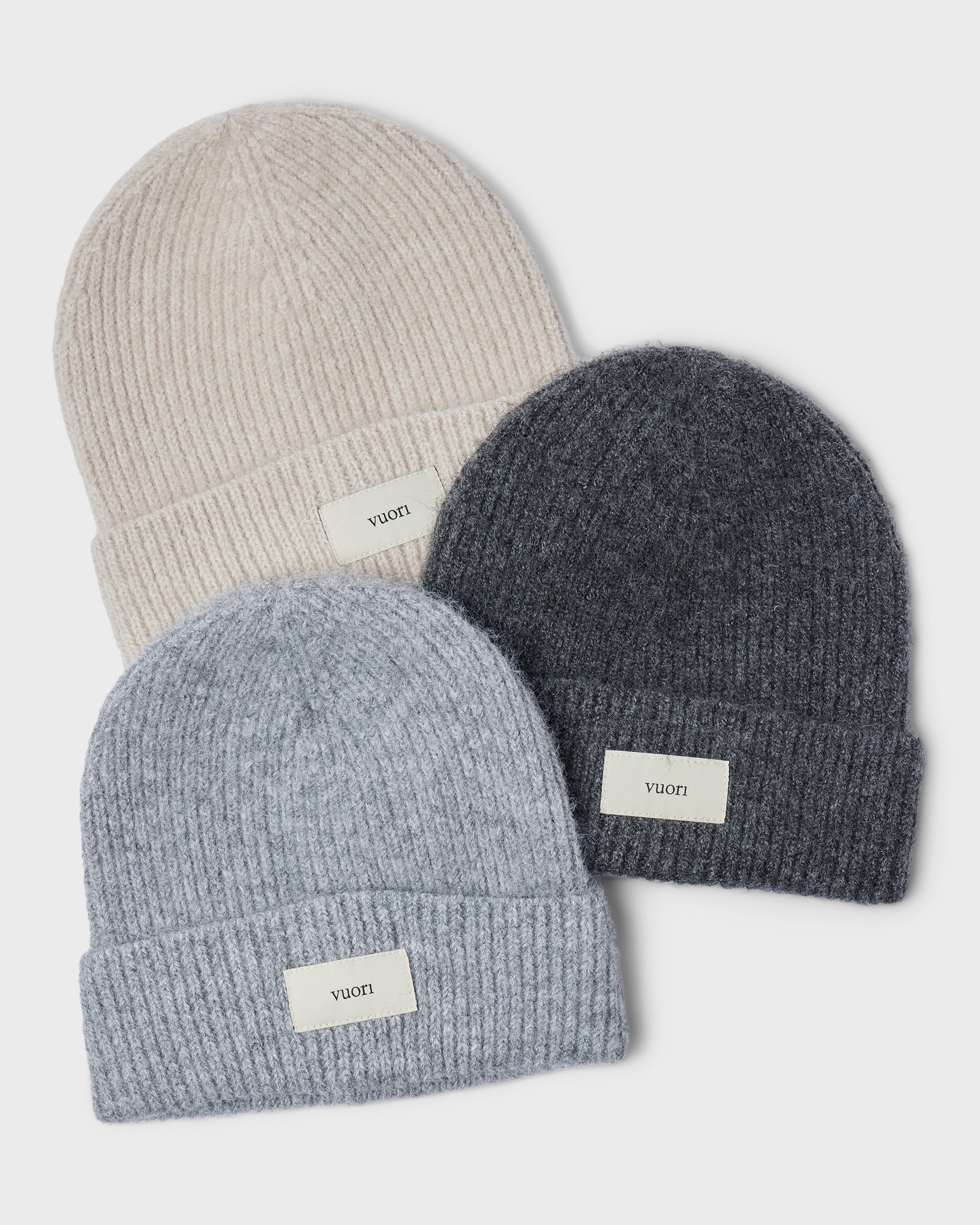 Label Beanie | Light Heather Grey - Image 4