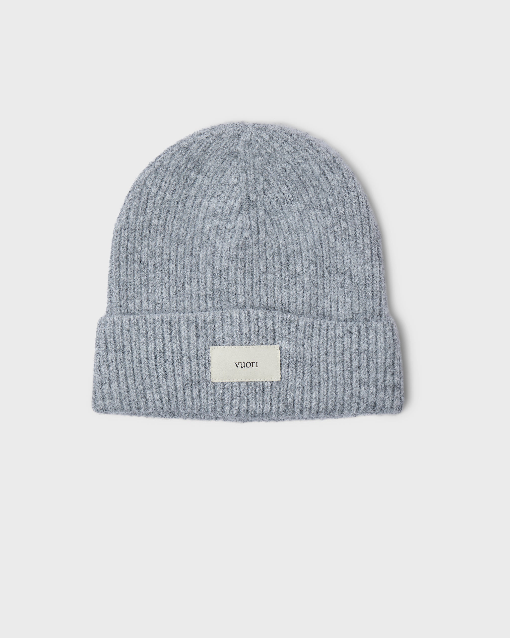 Label Beanie | Light Heather Grey