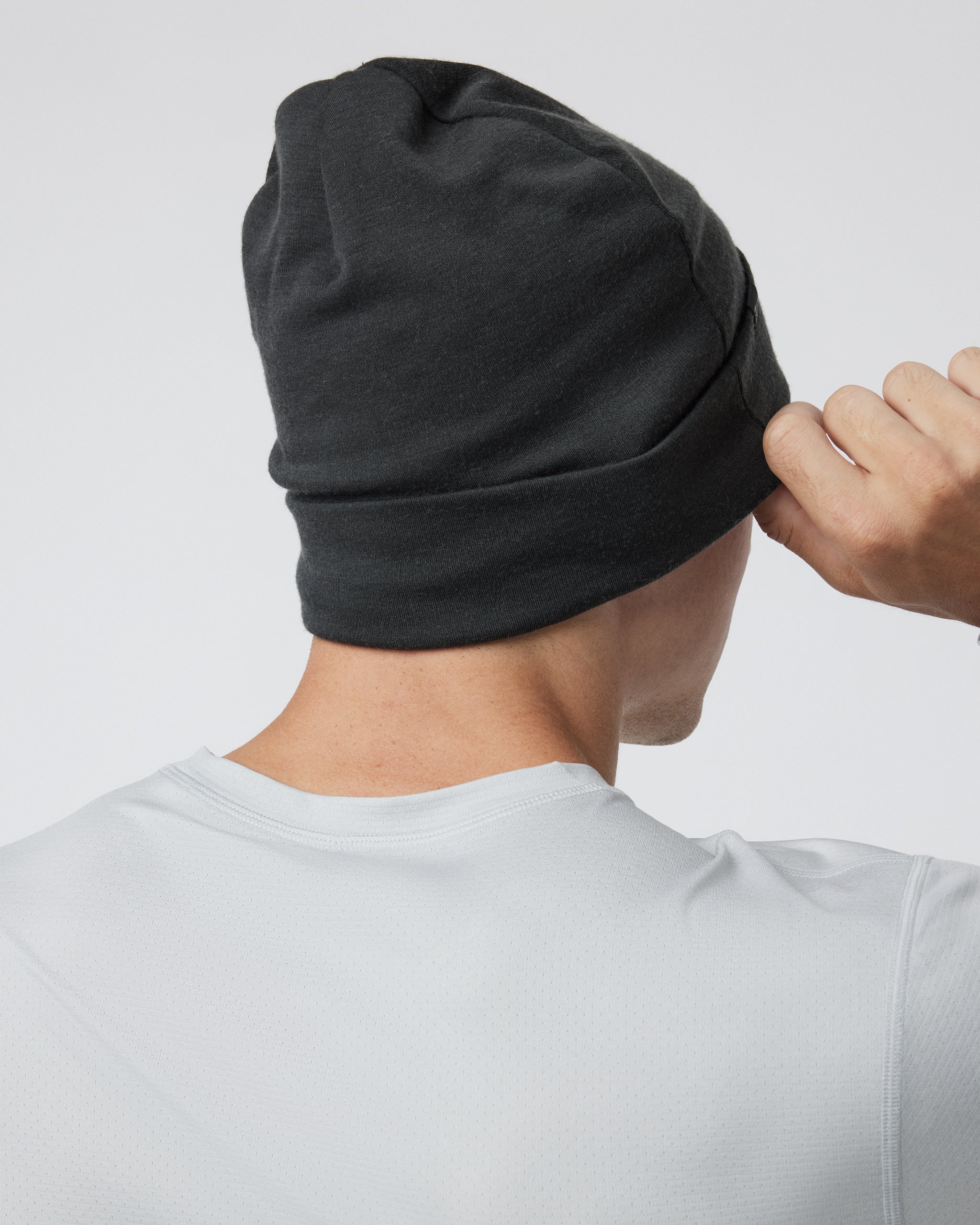 Performance Wool Beanie | Charcoal - Image 3