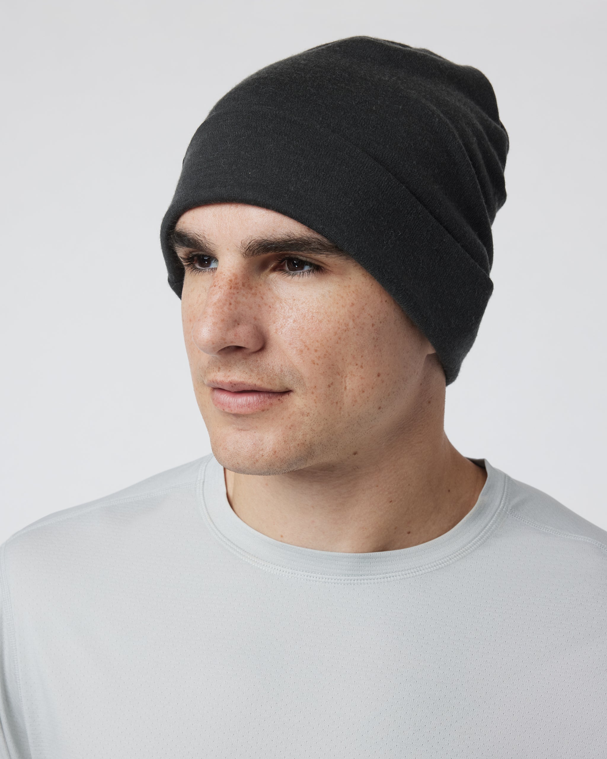Performance Wool Beanie | Charcoal - Image 2