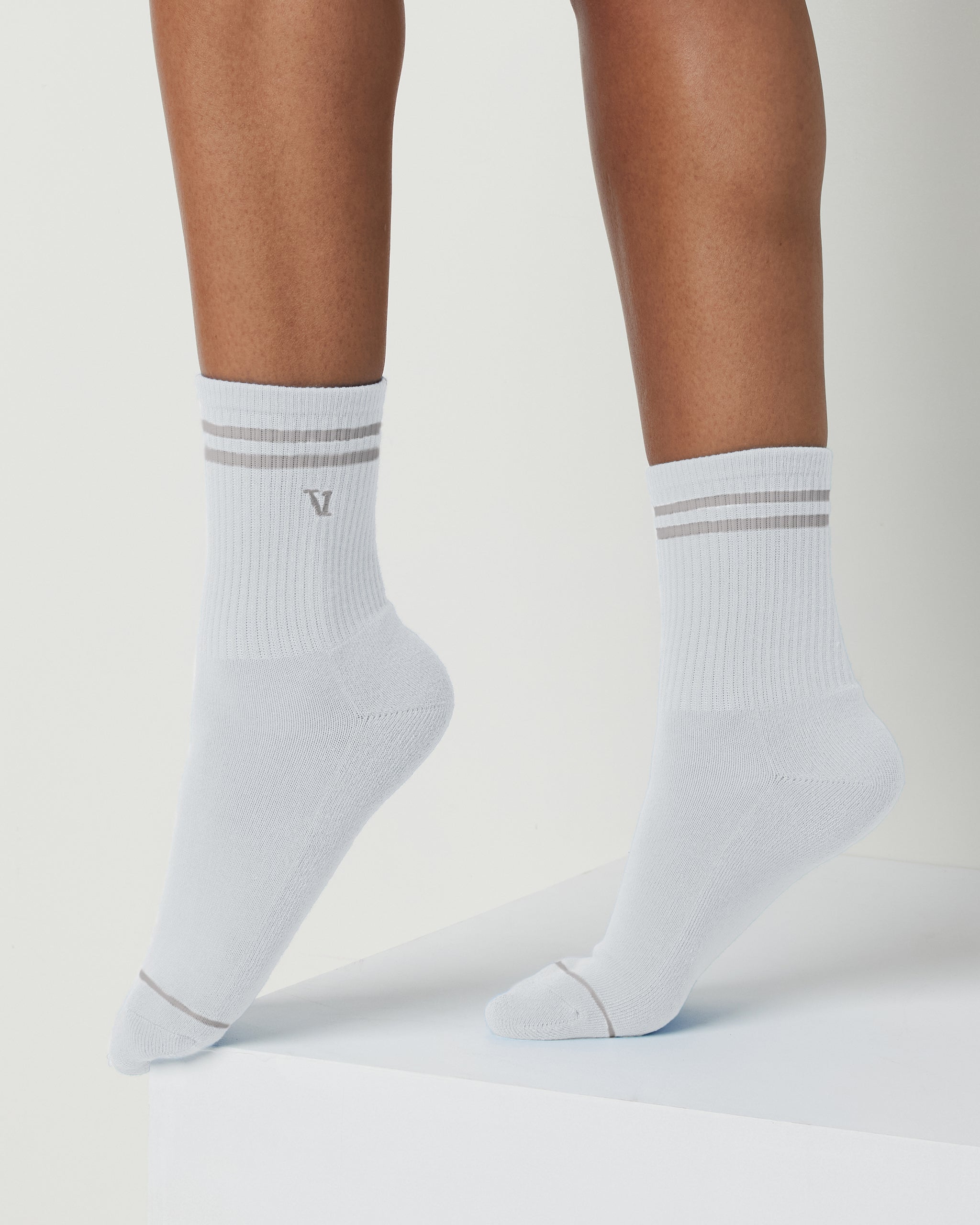 Half Crew V1 Sock | White - Image 2