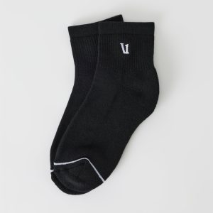 Quarter Crew V1 Sock | Black (OLD)