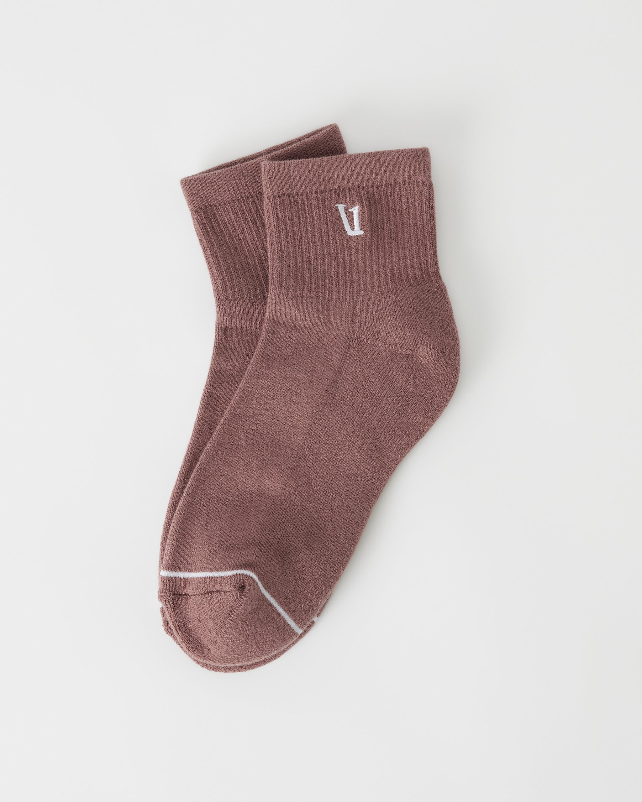 Quarter Crew V1 Sock | Sedona Brown