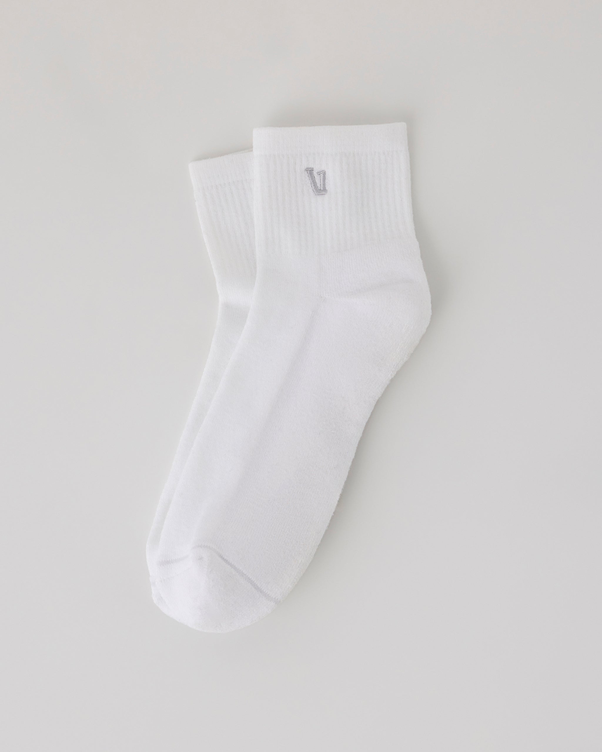 Quarter Crew V1 Sock | White (OLD)