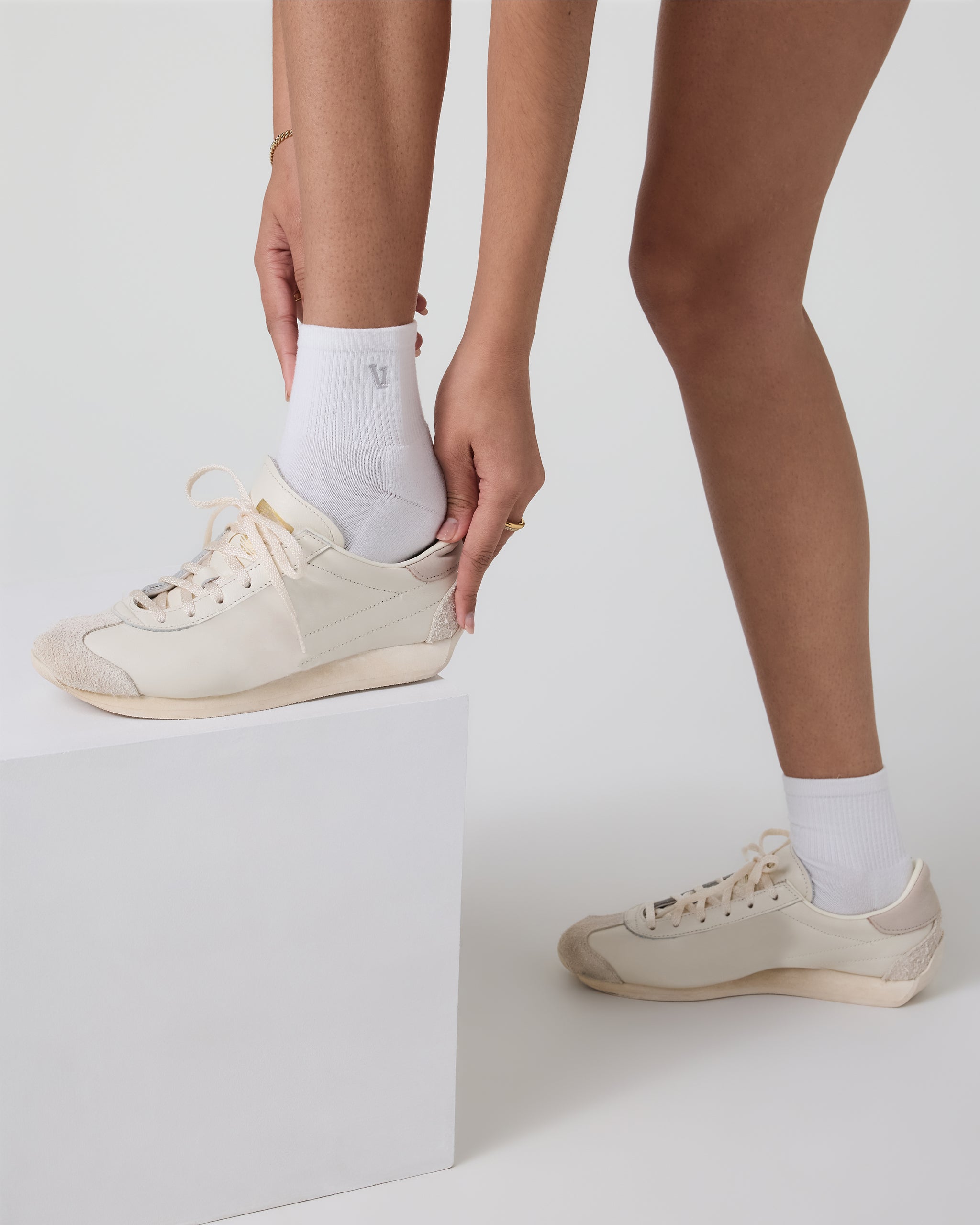 Quarter Crew V1 Sock 2.0 | White - Image 2