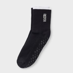 Half Crew Gripper Sock | Black