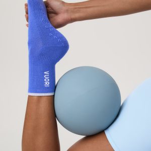 Half Crew Gripper Sock | Bright Iris