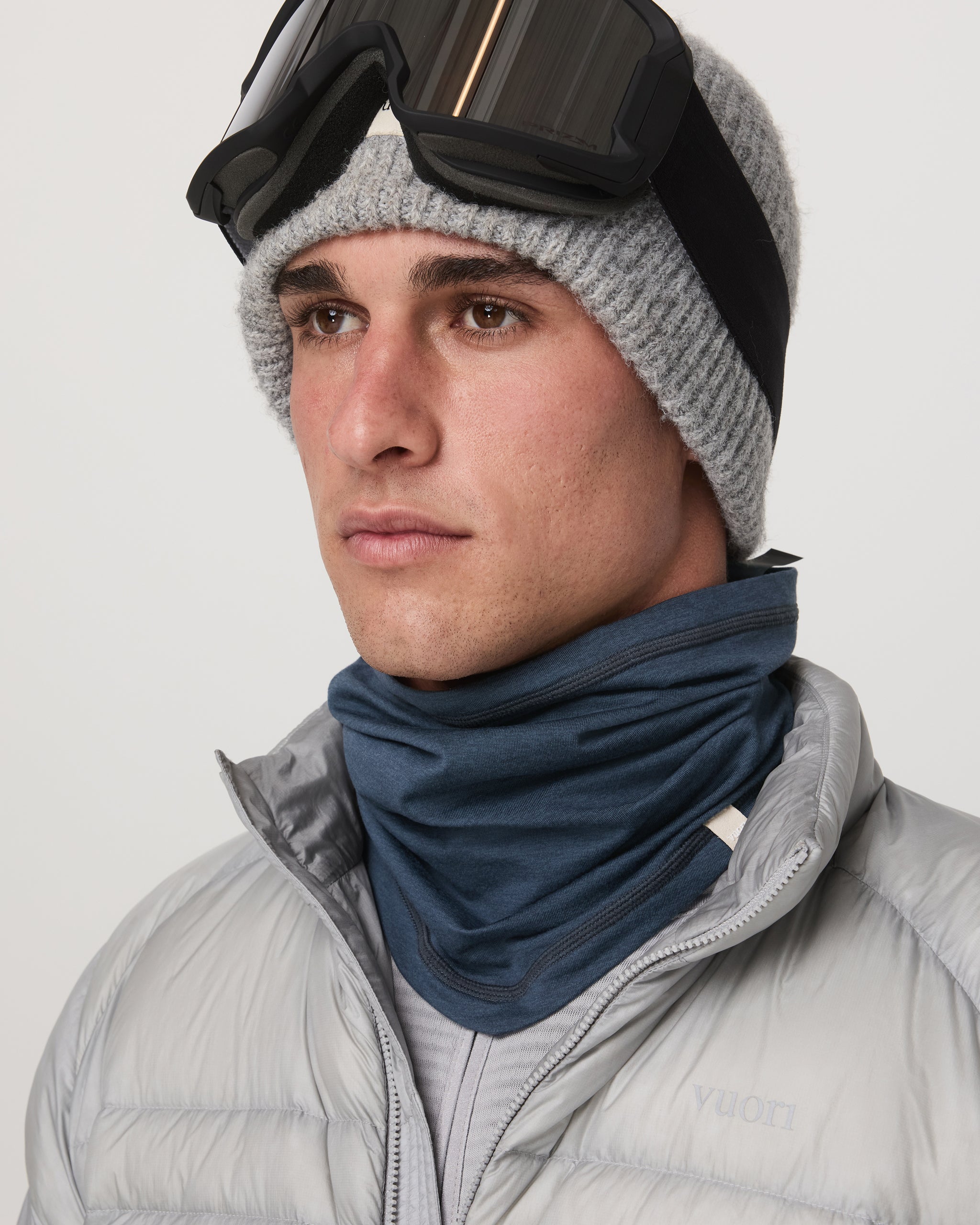 Dreamknit Neck Gaiter | Azure Heather - Image 2