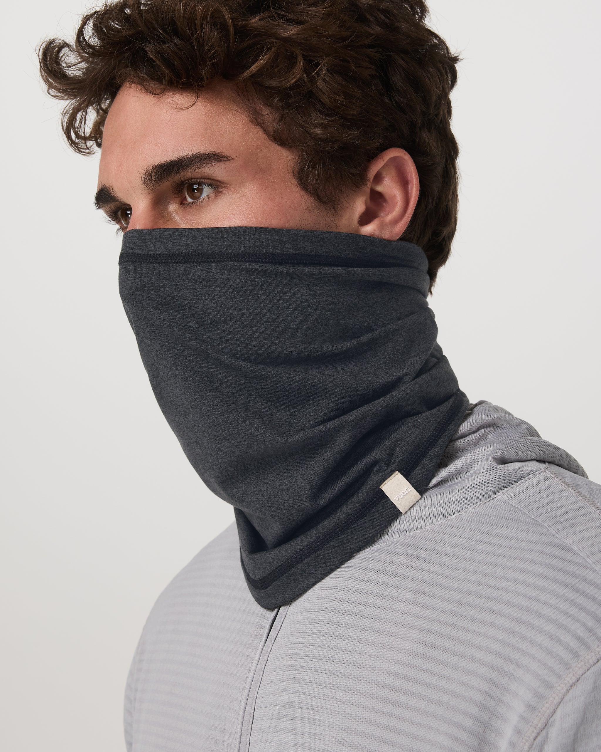 Dreamknit Neck Gaiter | Charcoal Heather - Image 2