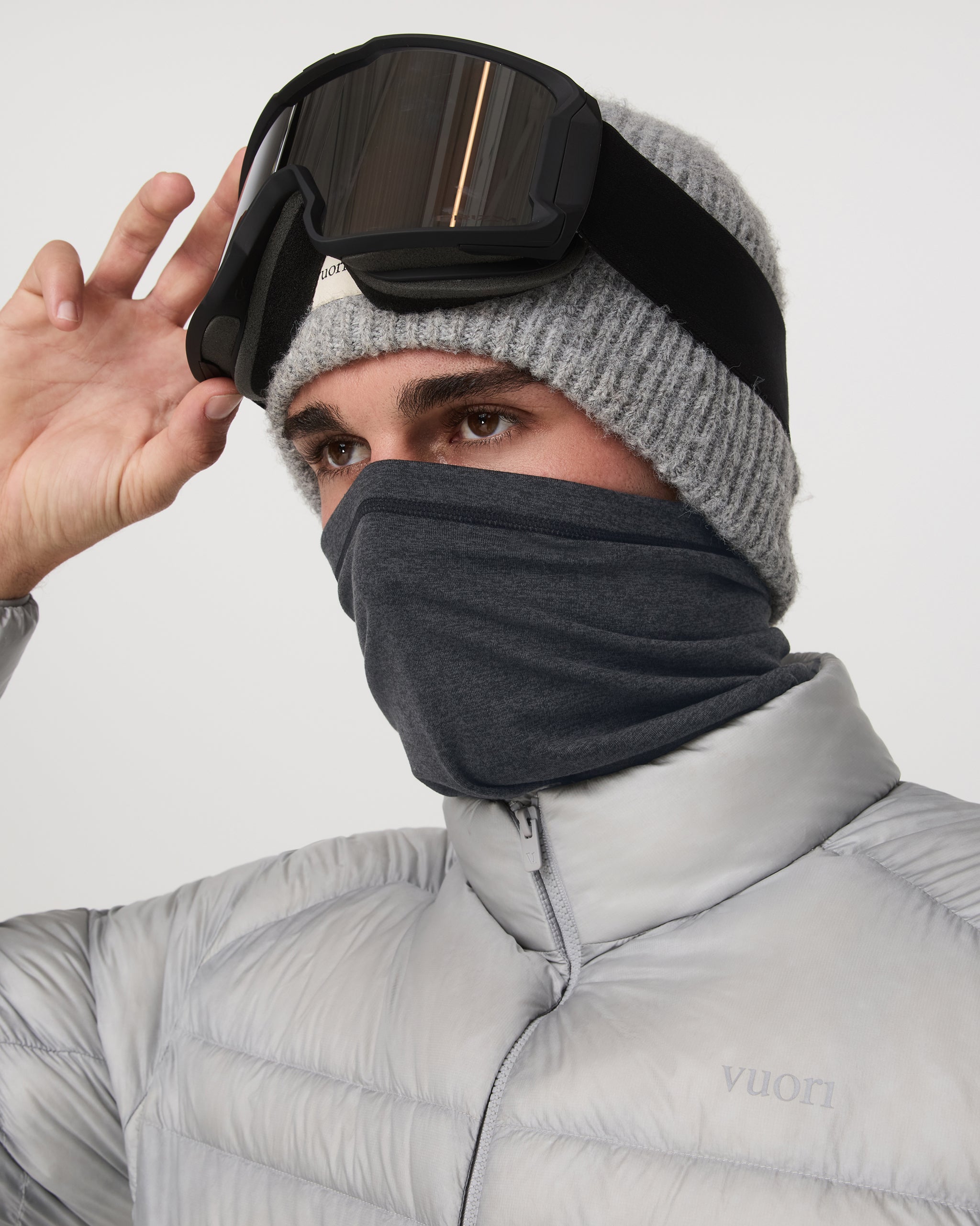 Dreamknit Neck Gaiter | Charcoal Heather - Image 3